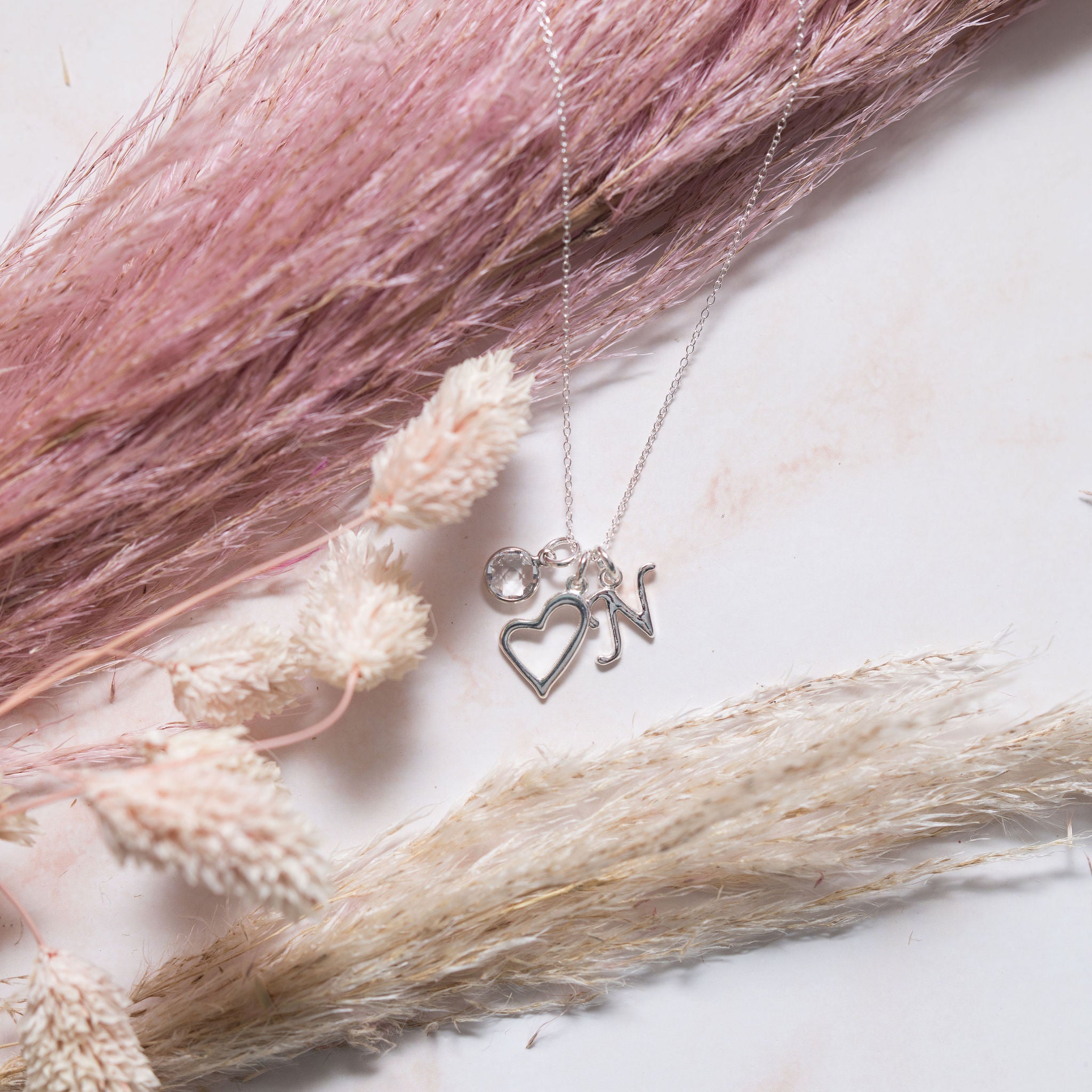 Personalised Open Heart Necklace