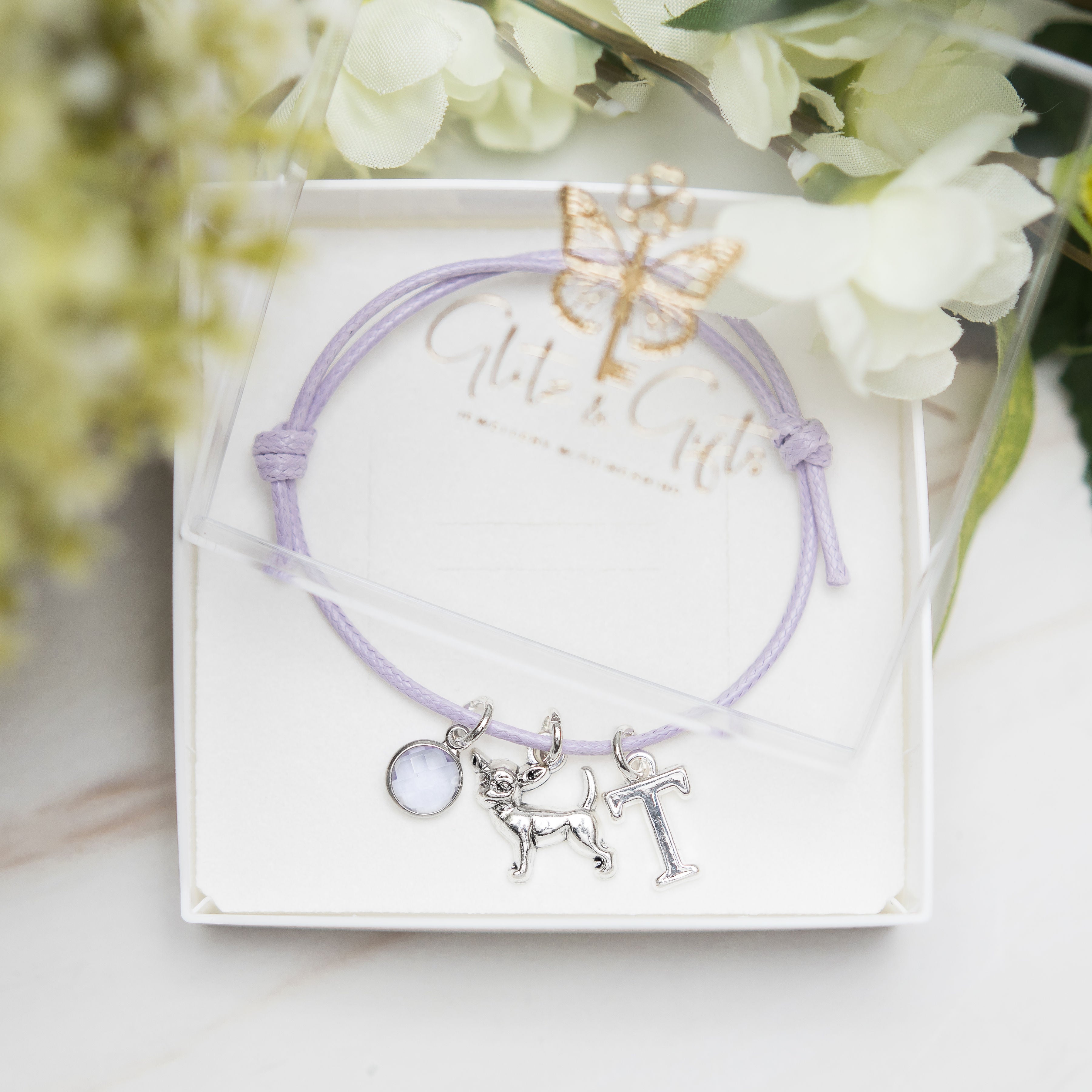 Personalised Chihuahua Cotton Bracelet