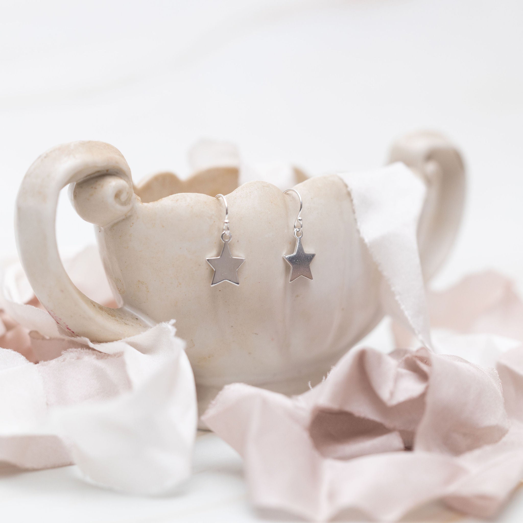 Sterling Silver Star Earrings