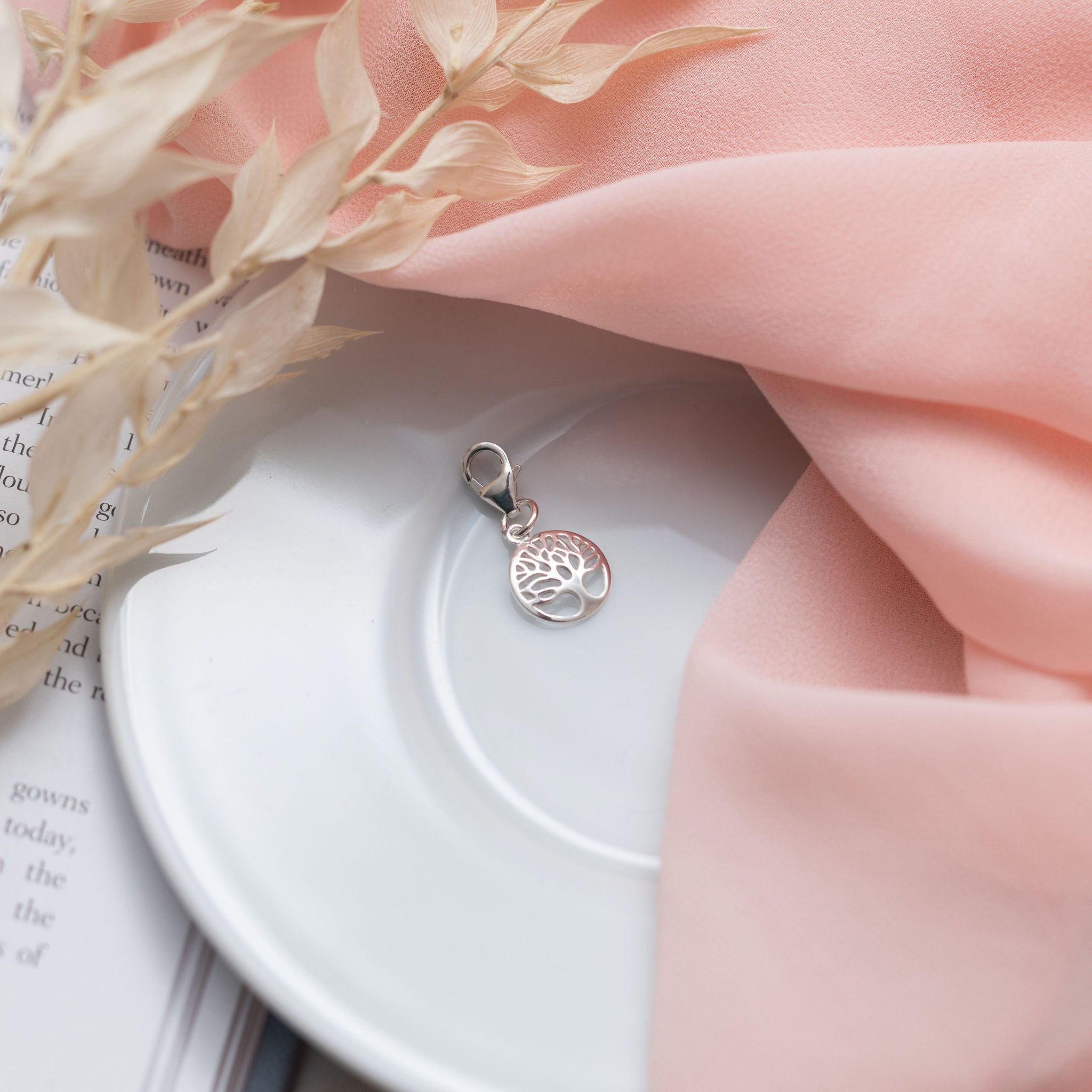 Sterling Silver Tree Clip Charm