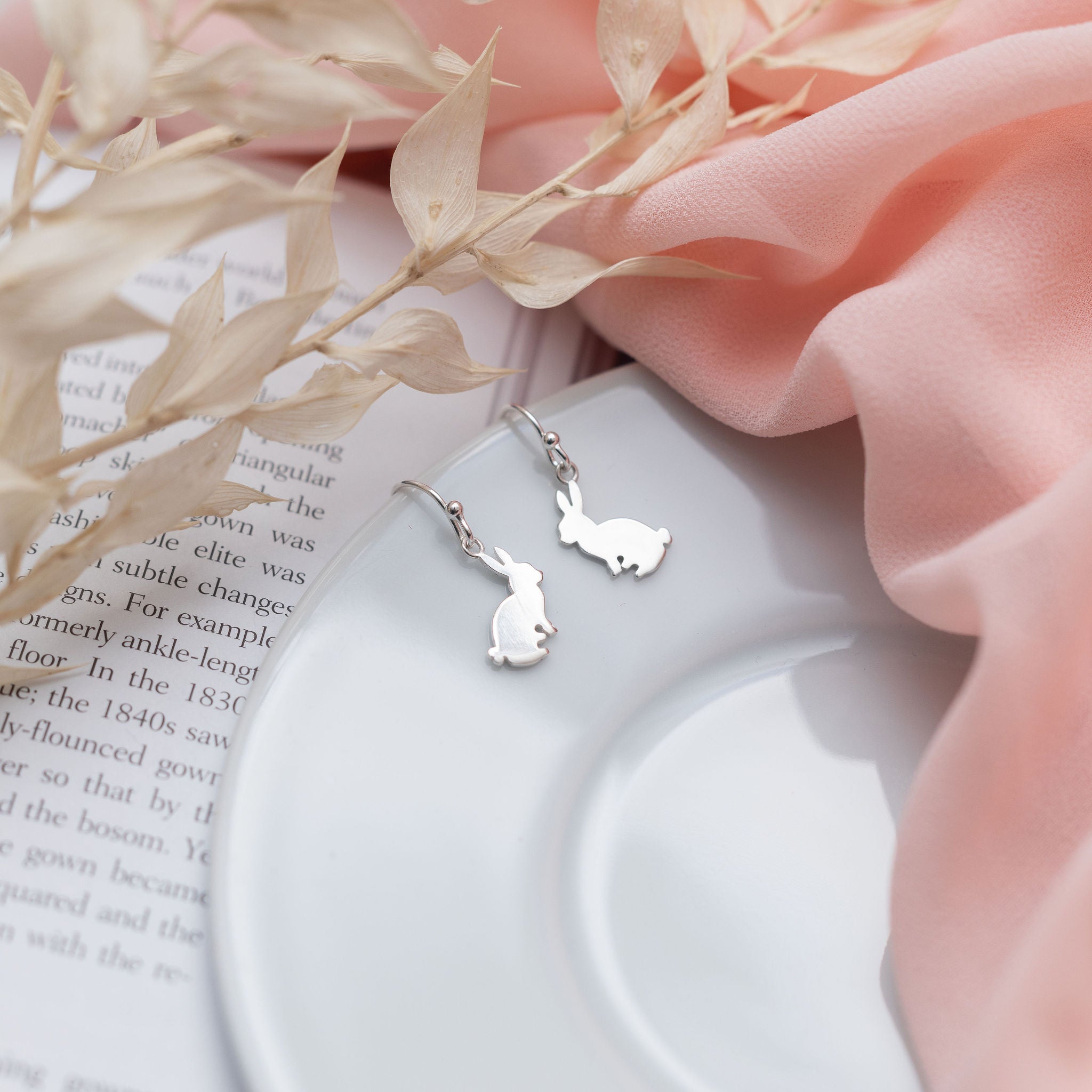 Sterling Silver Rabbit Earrings