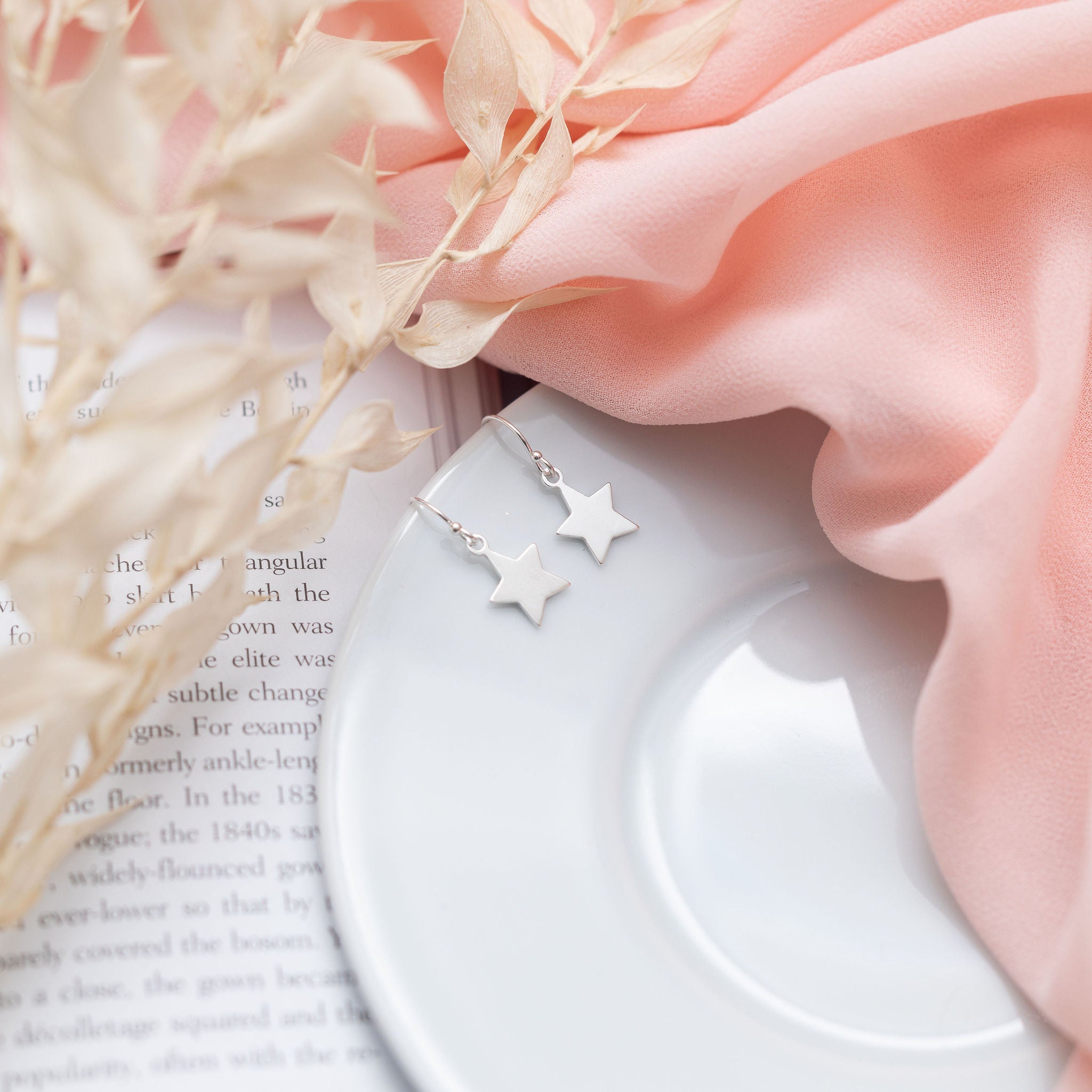 Sterling Silver Star Earrings