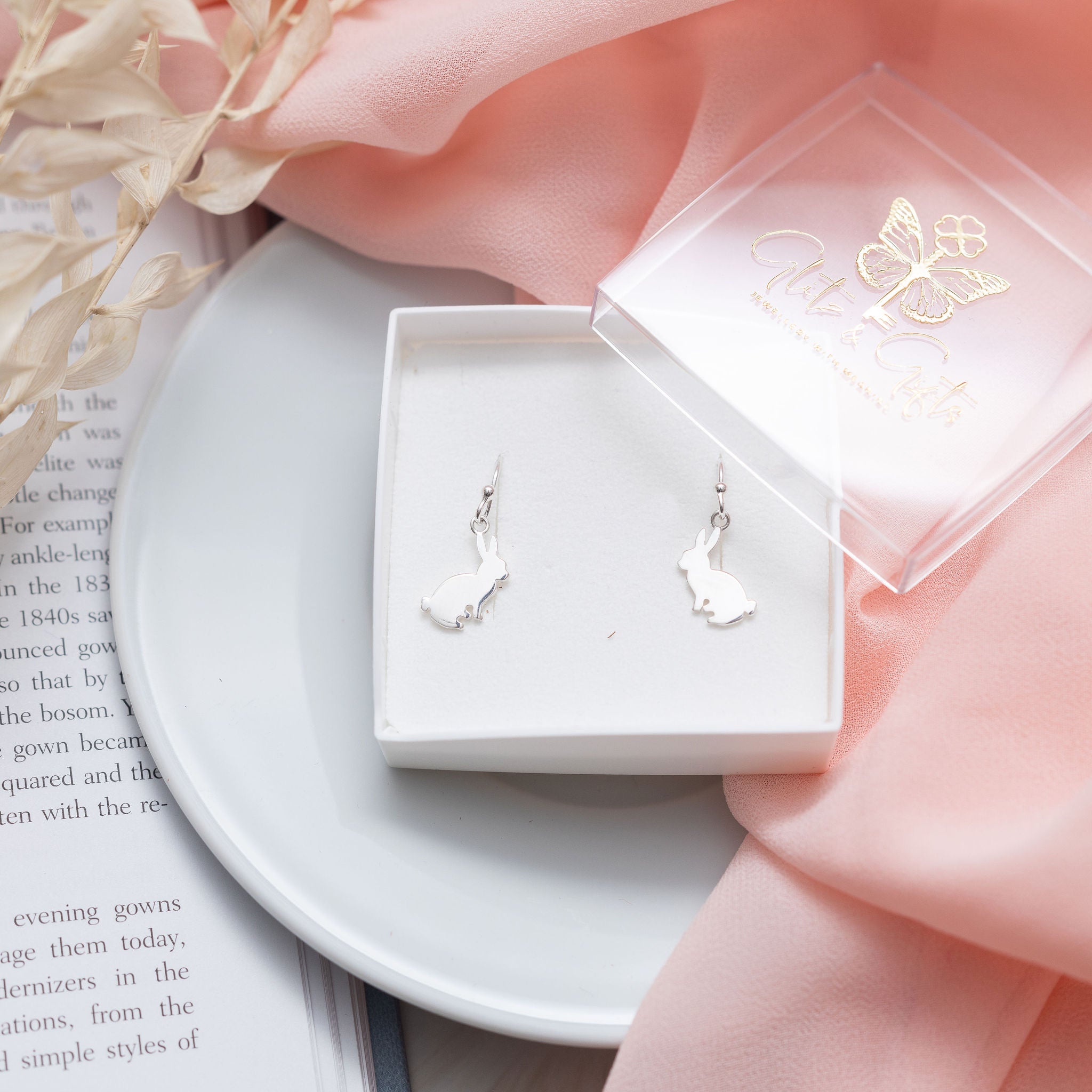 Sterling Silver Rabbit Earrings