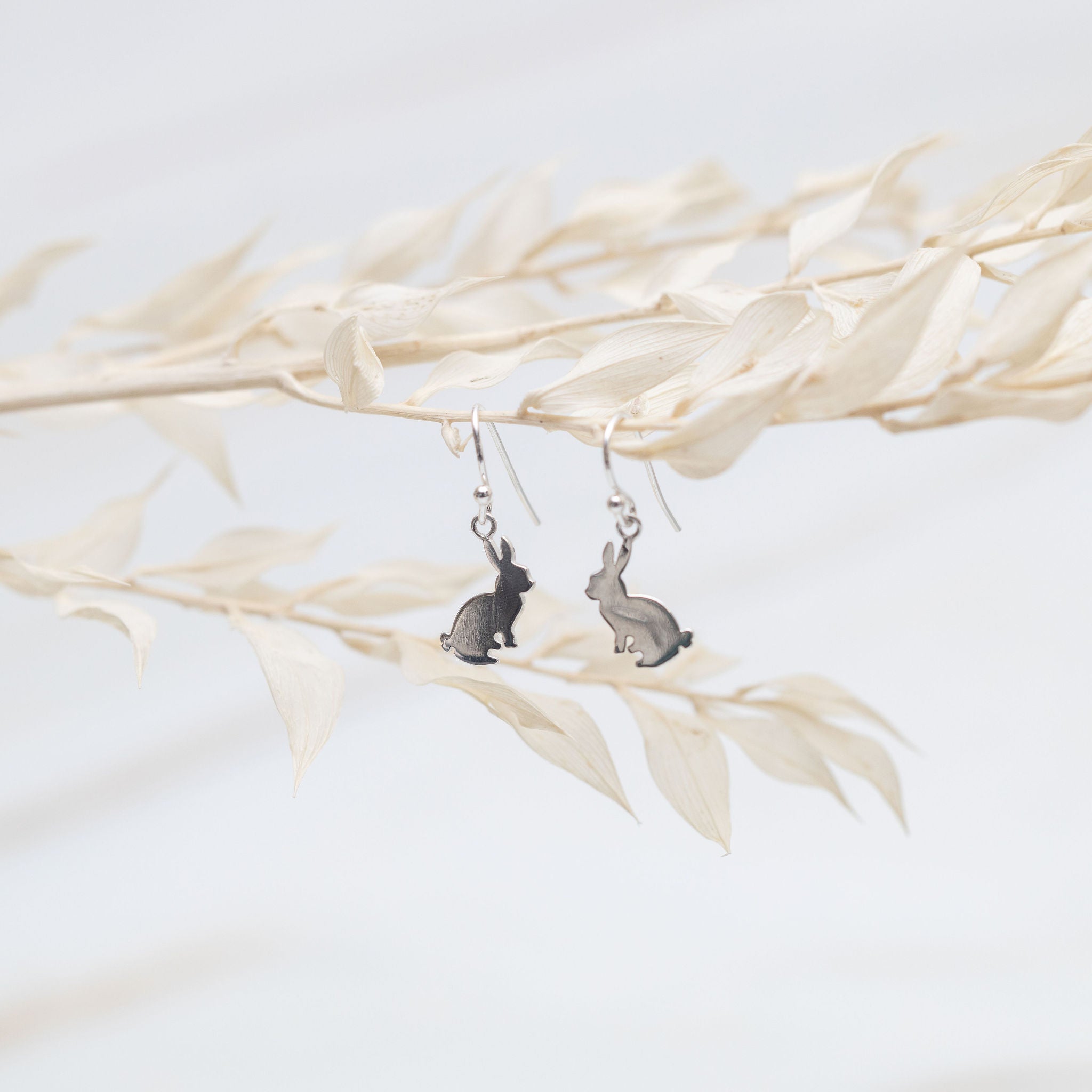 Sterling Silver Rabbit Earrings