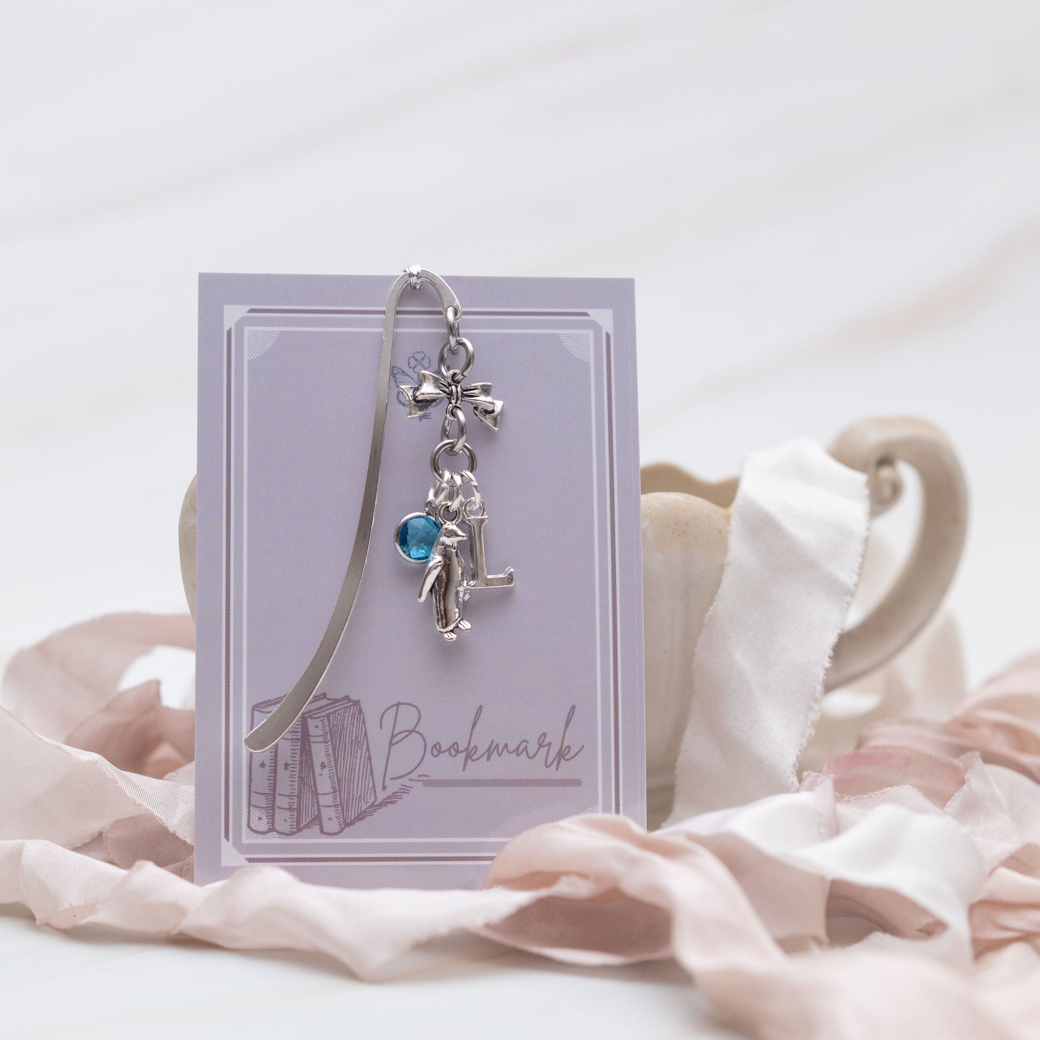 Personalised Penguin Bookmark