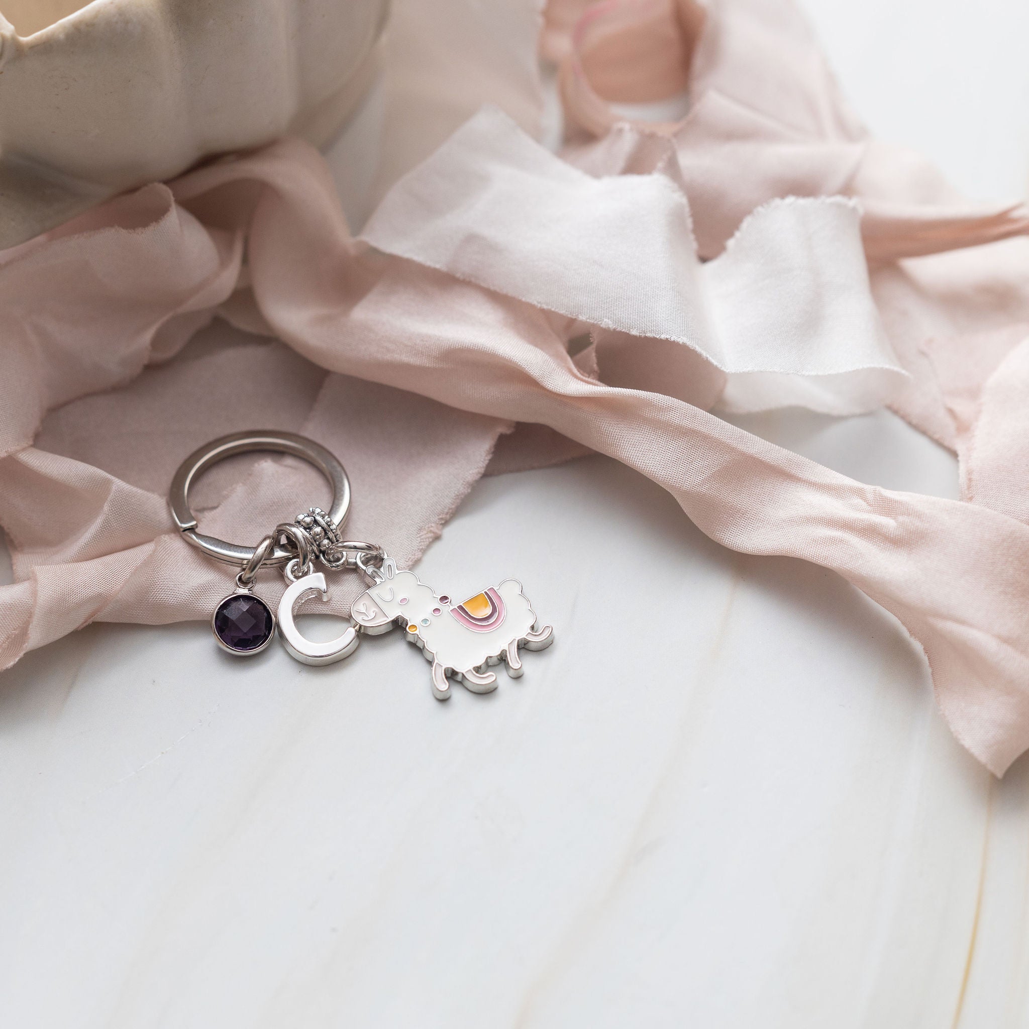 Personalised Llama Keyring