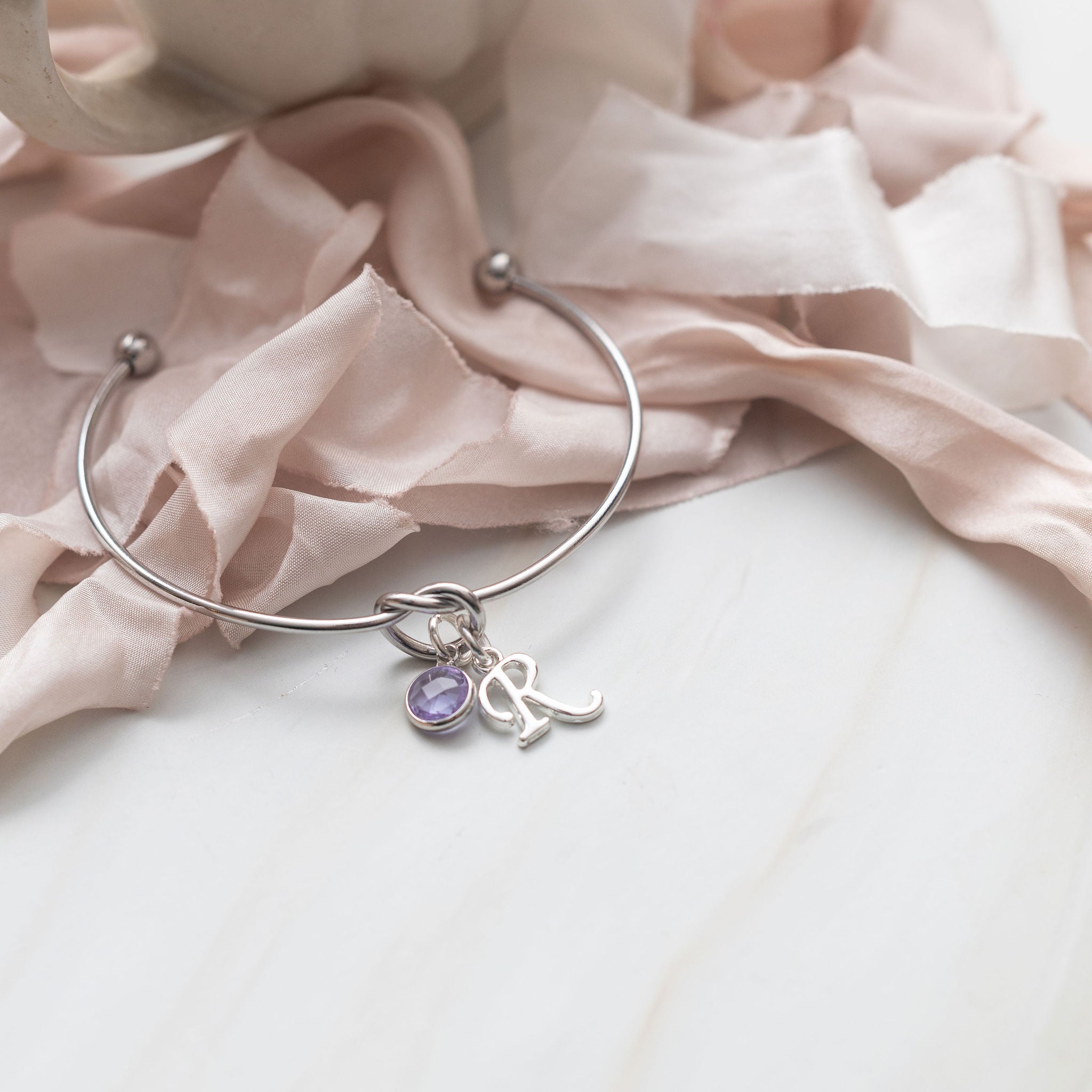 Personalised Knot Bangle