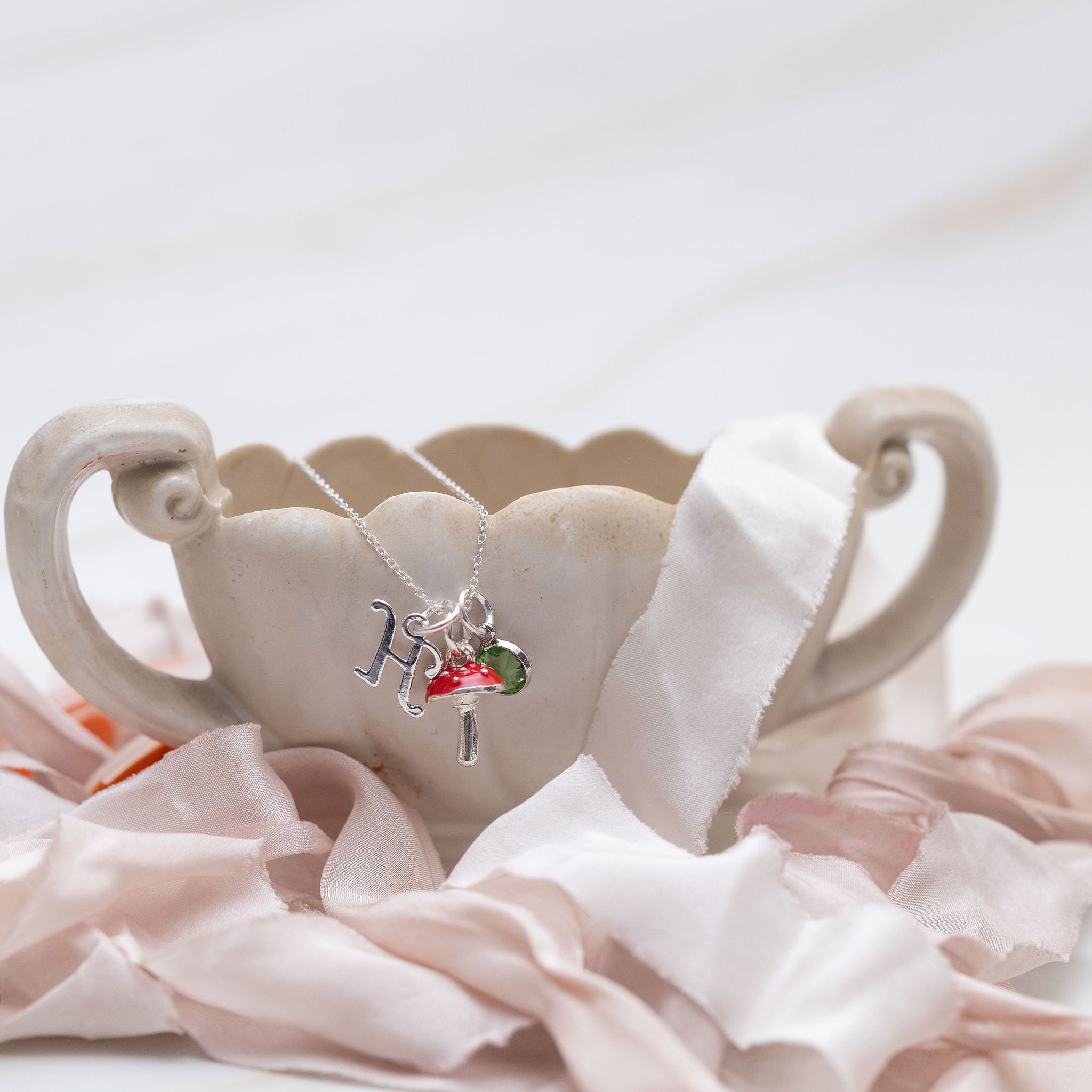 Personalised Red Toadstool Necklace