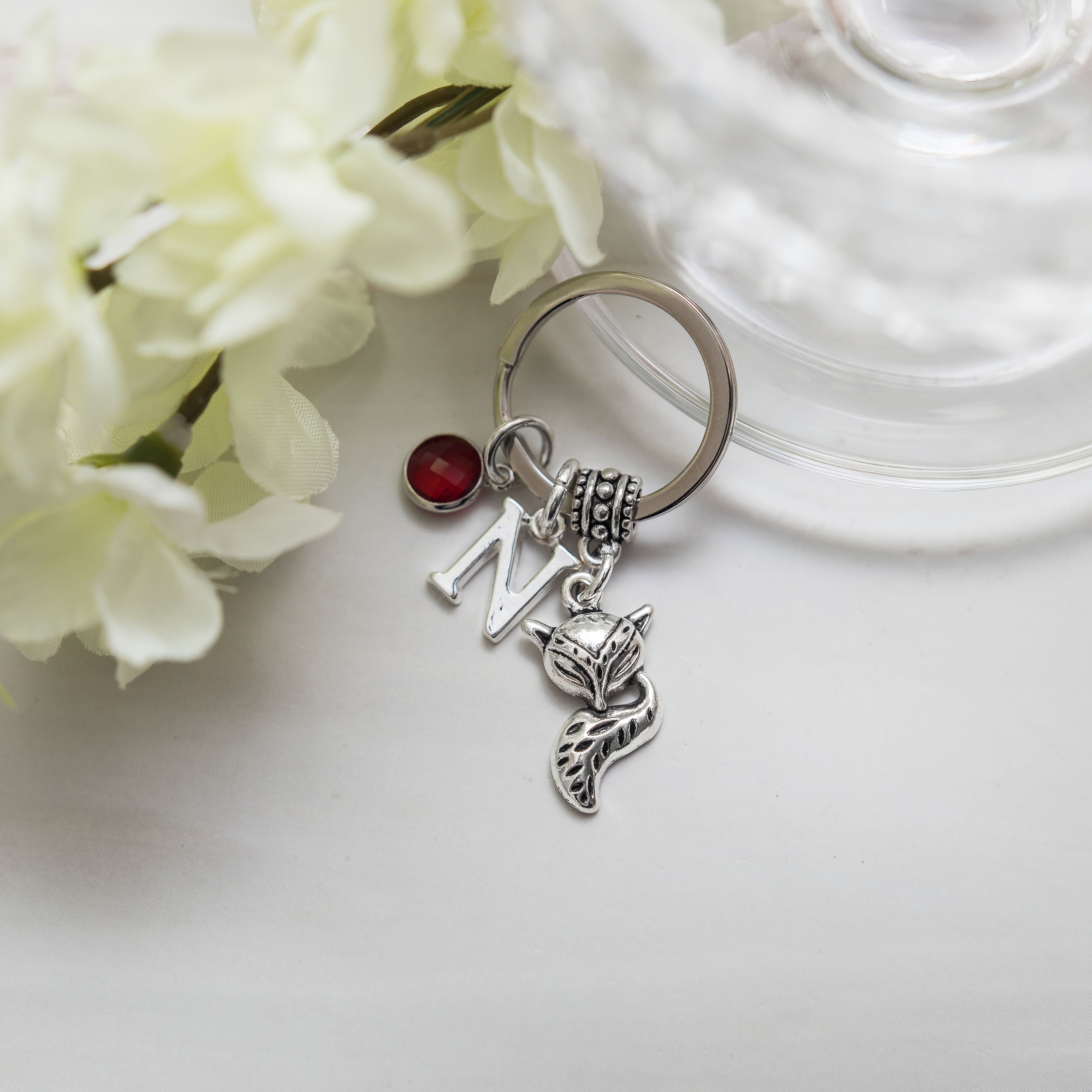 Personalised Fox Keyring