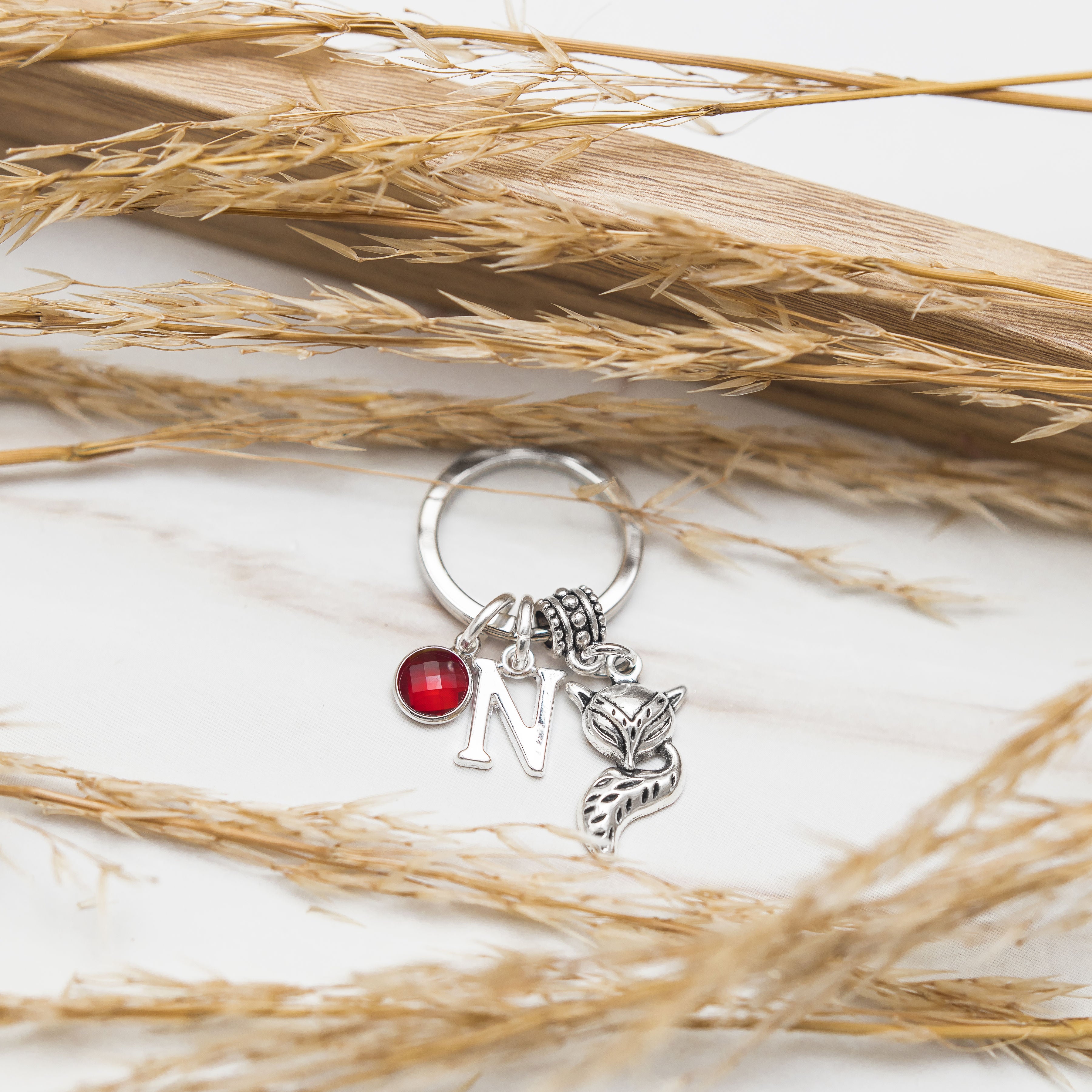 Personalised Fox Keyring