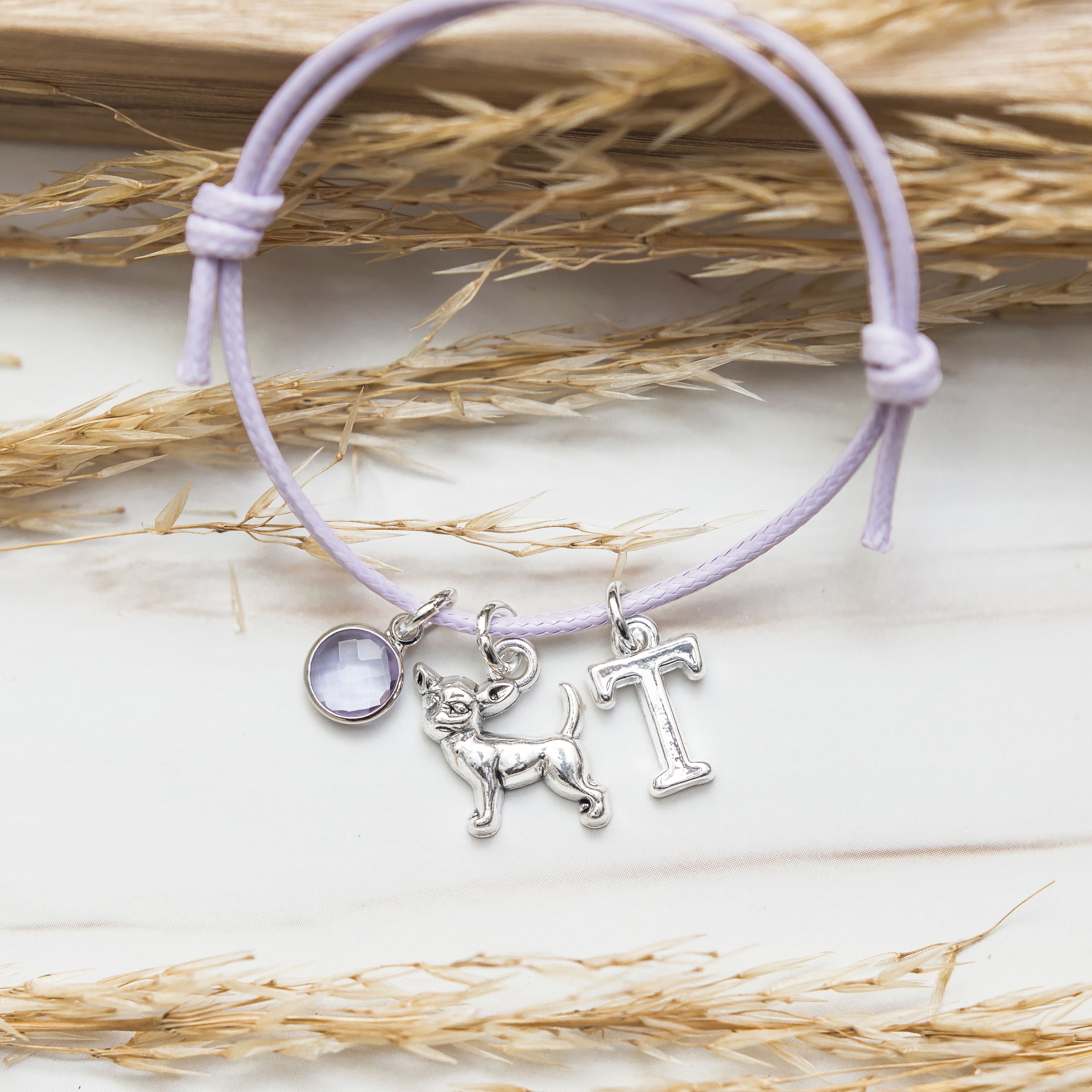 Personalised Chihuahua Cotton Bracelet