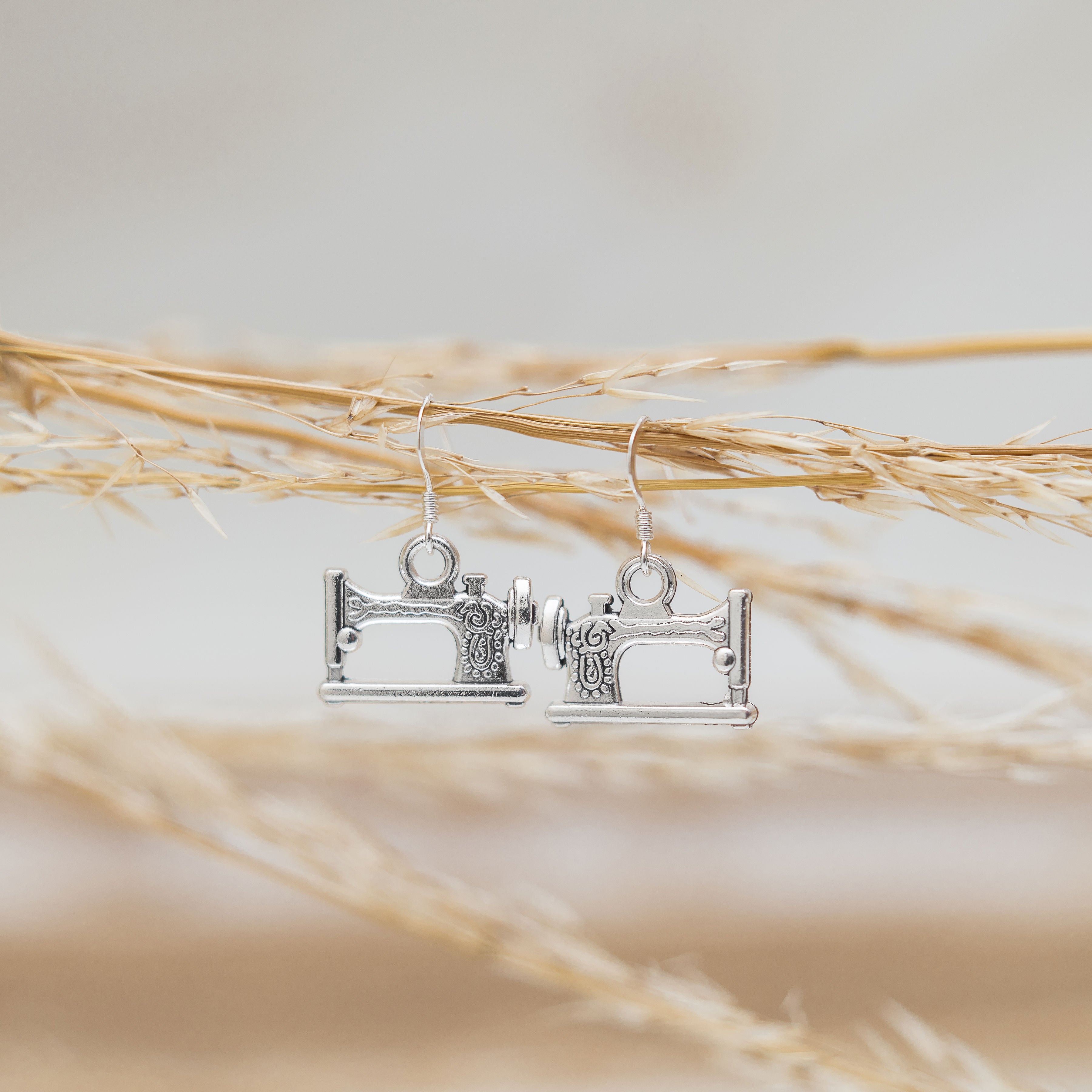 Sewing Machine Charm Earrings
