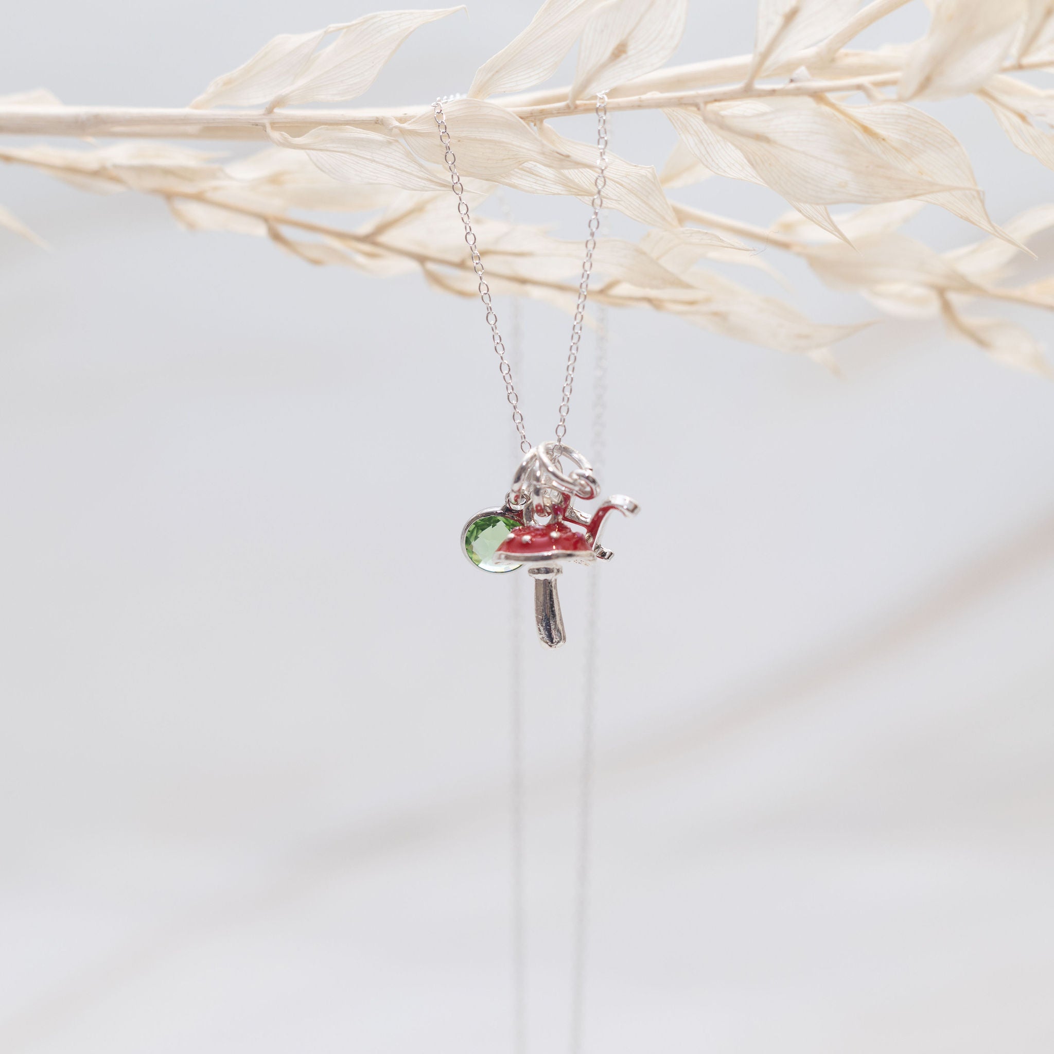 Personalised Red Toadstool Necklace