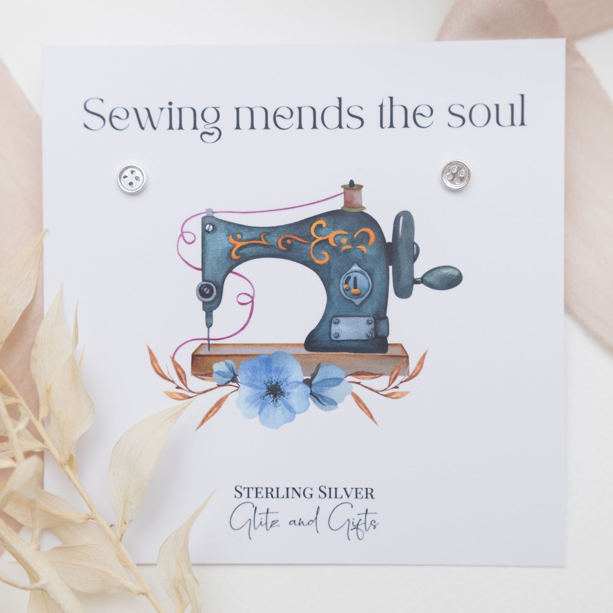 Sewing Earring Card