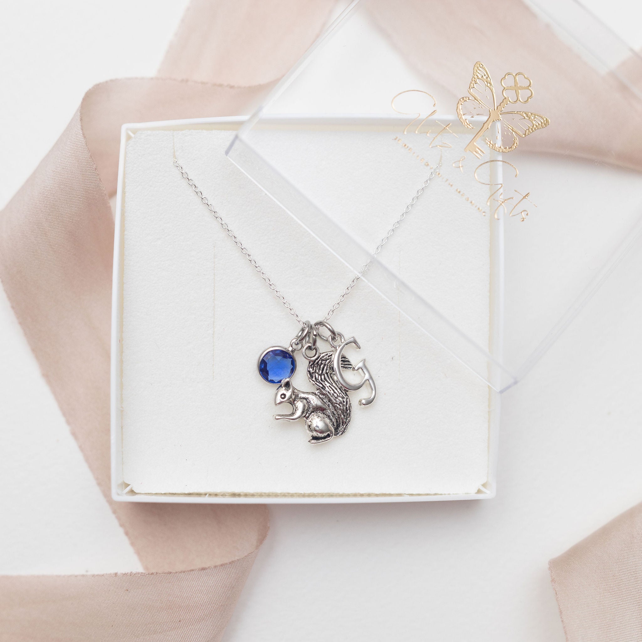 Personalised Squirrel Necklace