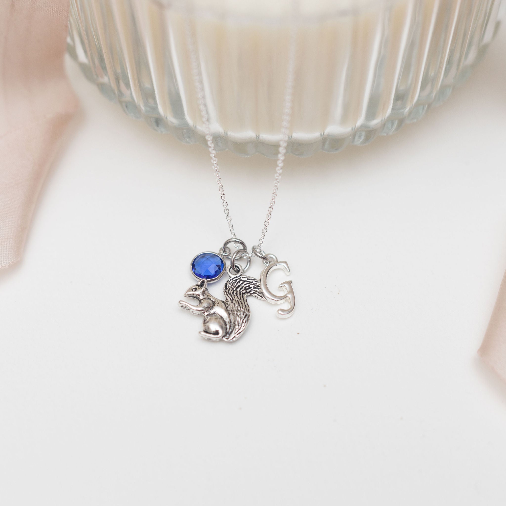 Personalised Squirrel Necklace