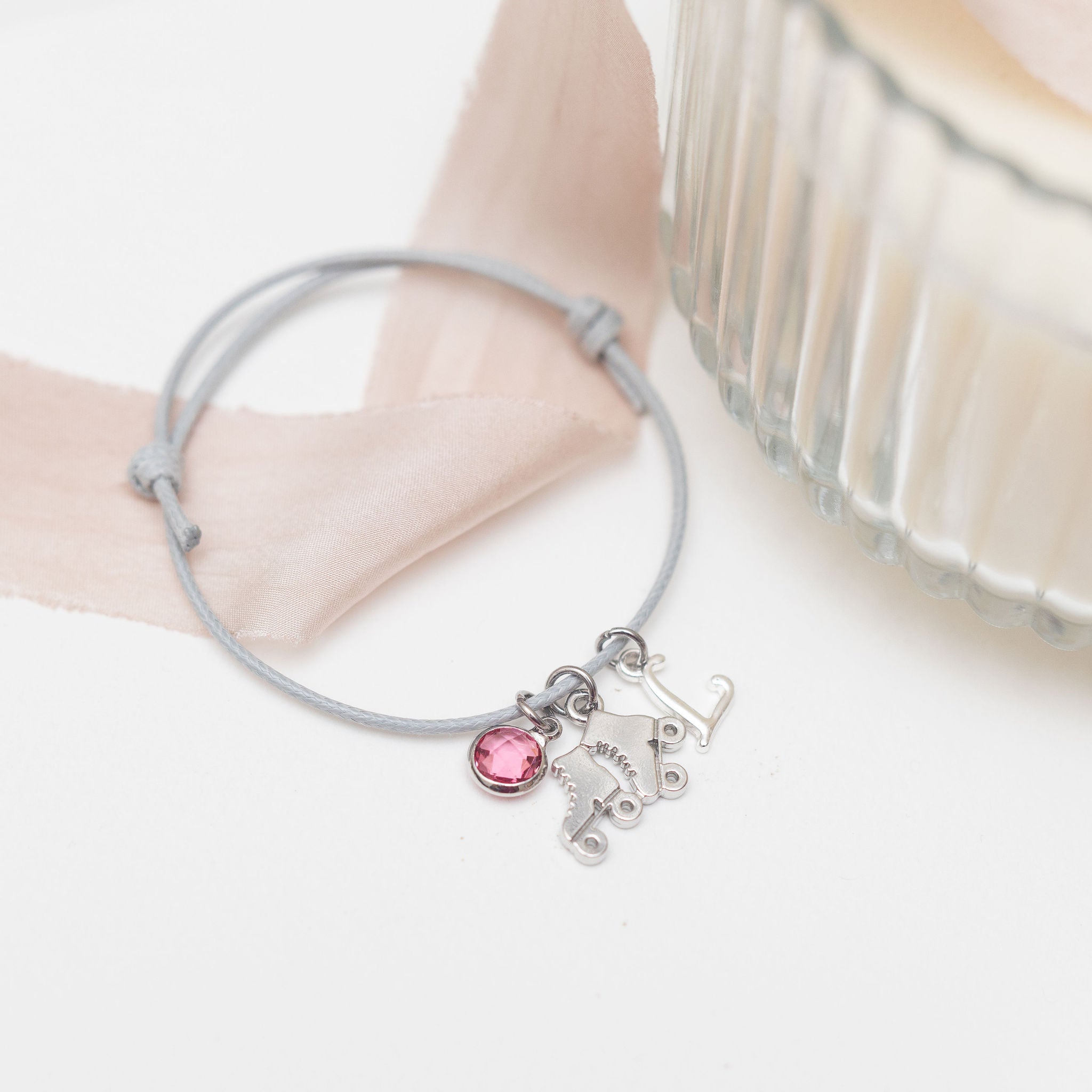 Personalised Roller Skate Cord Bracelet