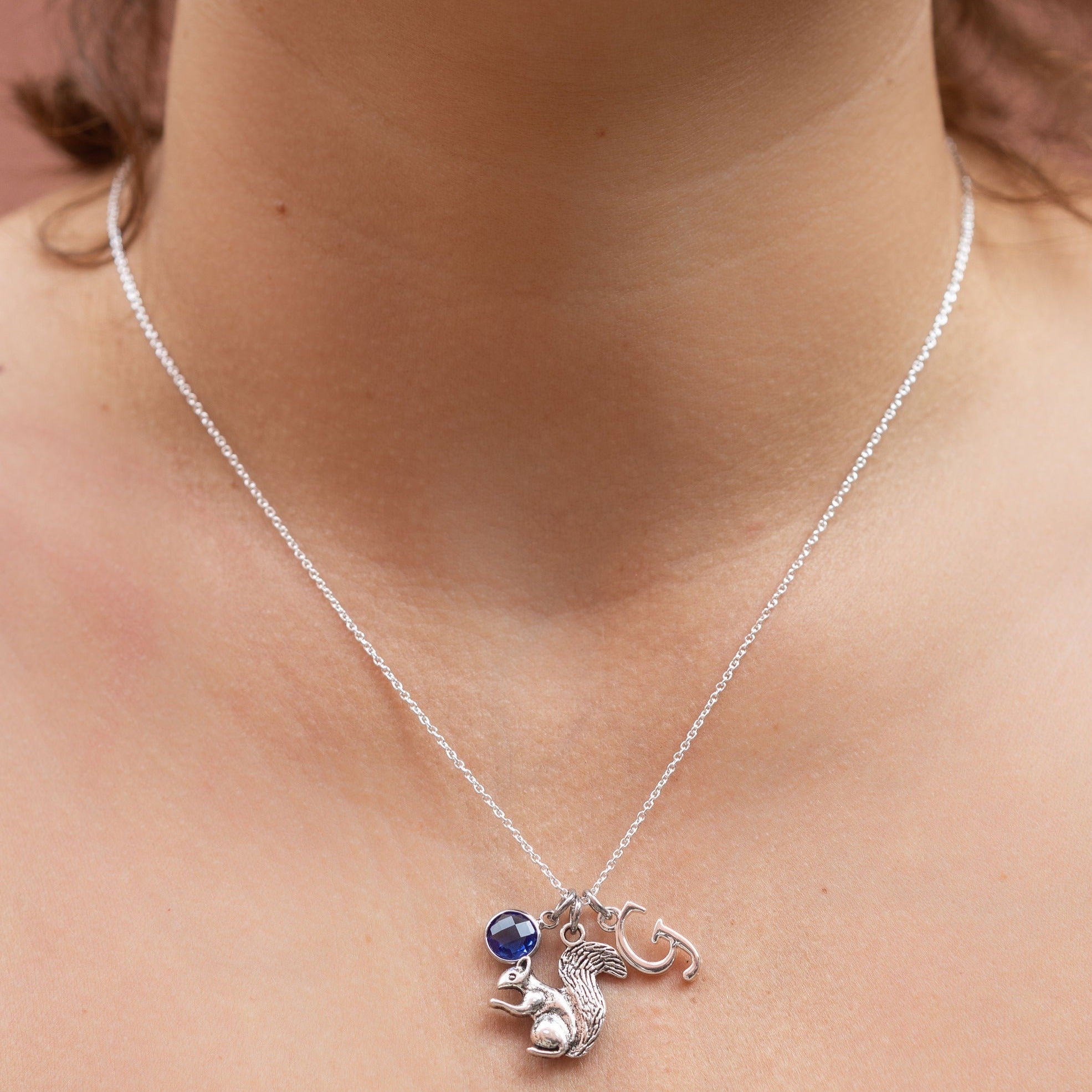 Personalised Squirrel Necklace