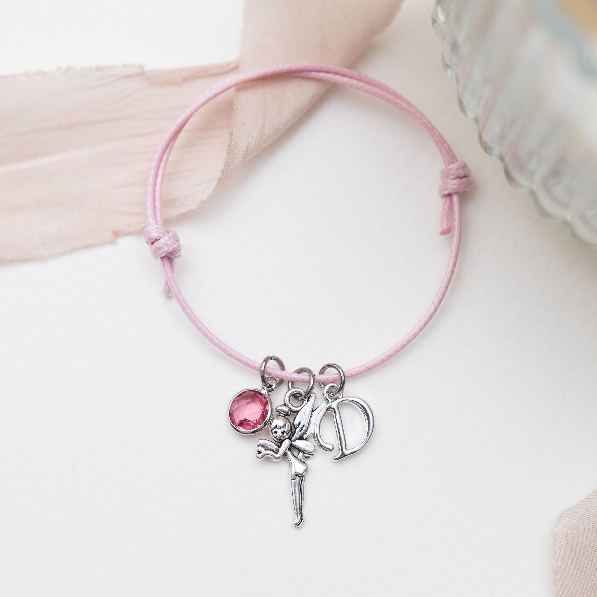 Personalised Fairy Cotton Bracelet