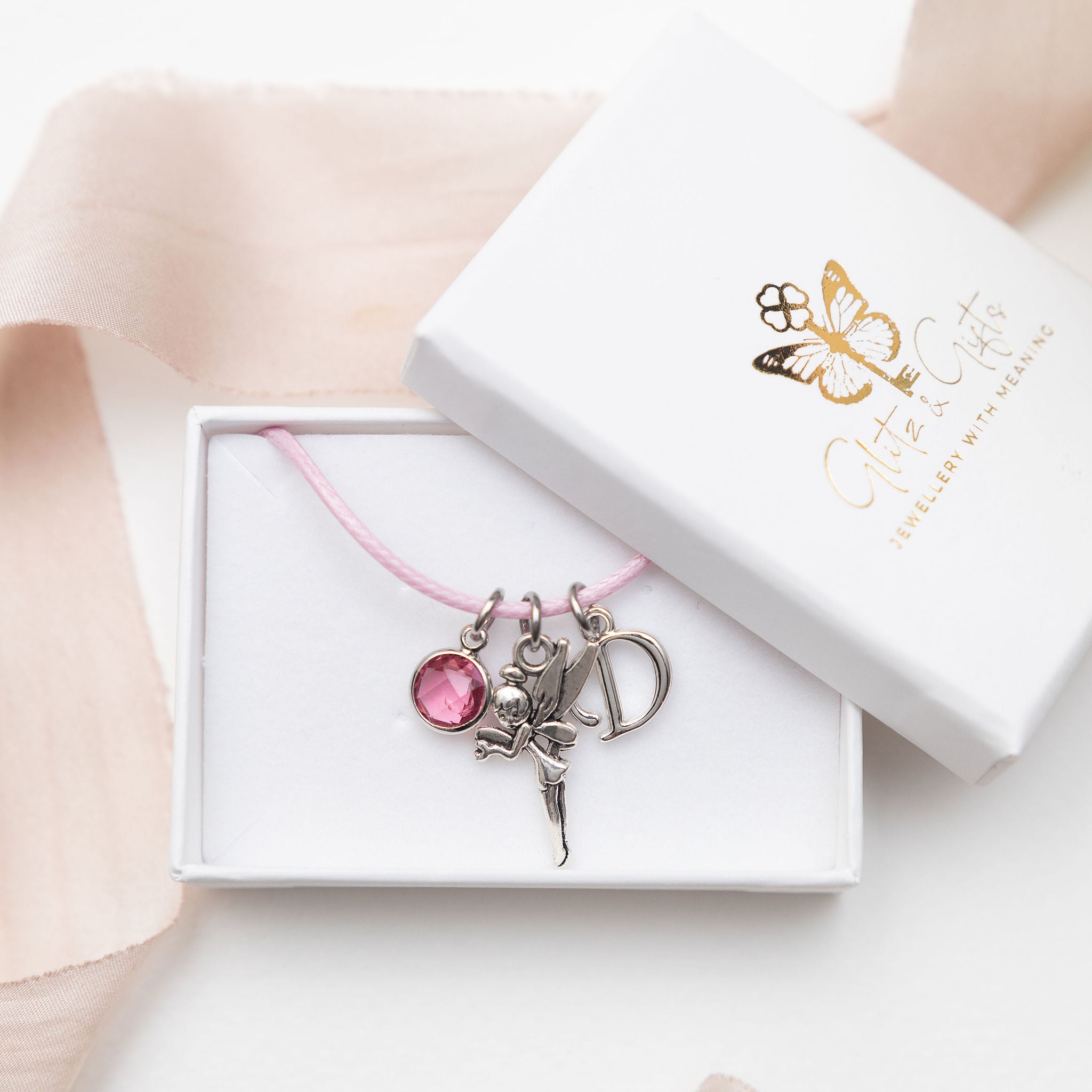 Personalised Fairy Cotton Bracelet