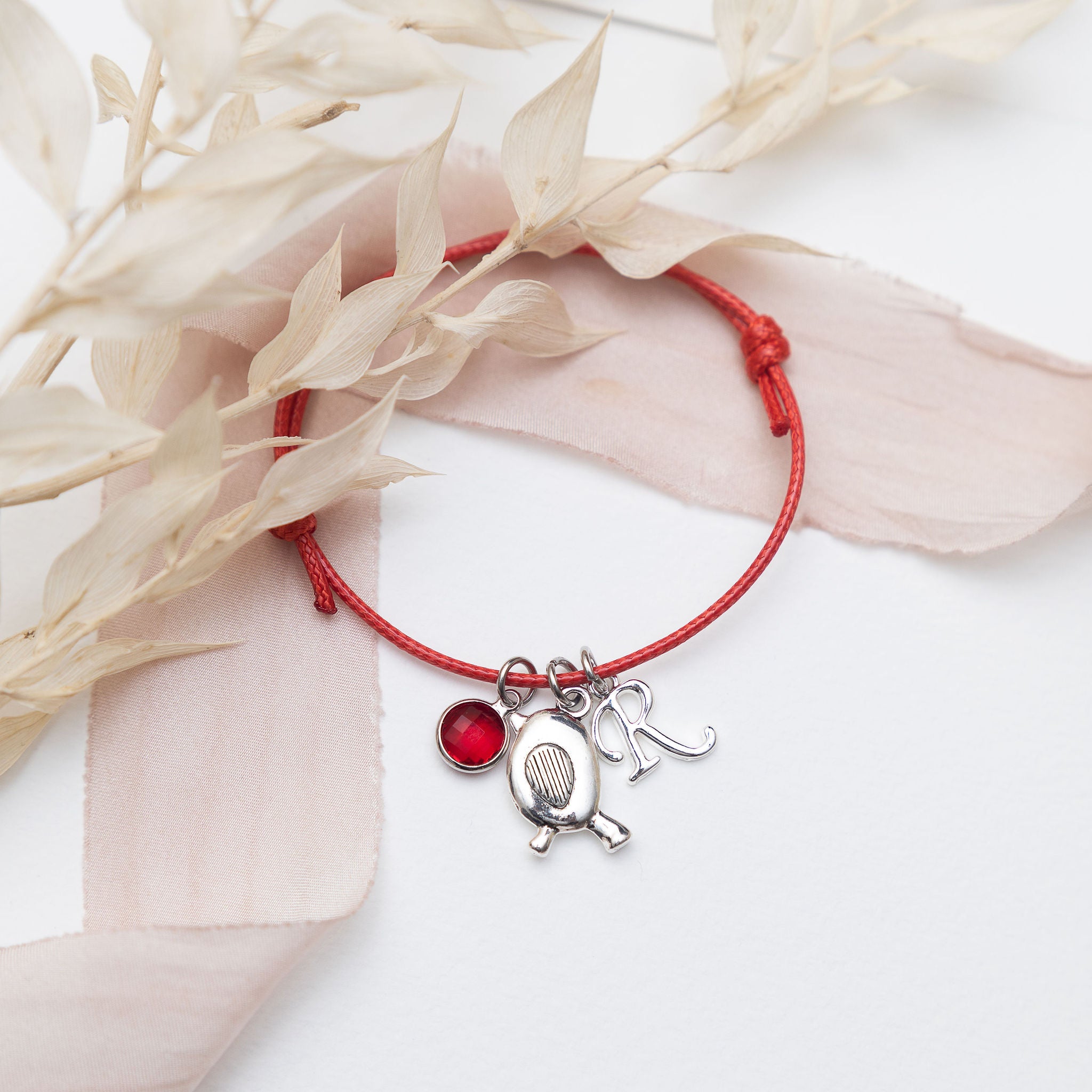 Personalised Robin Cord Bracelet