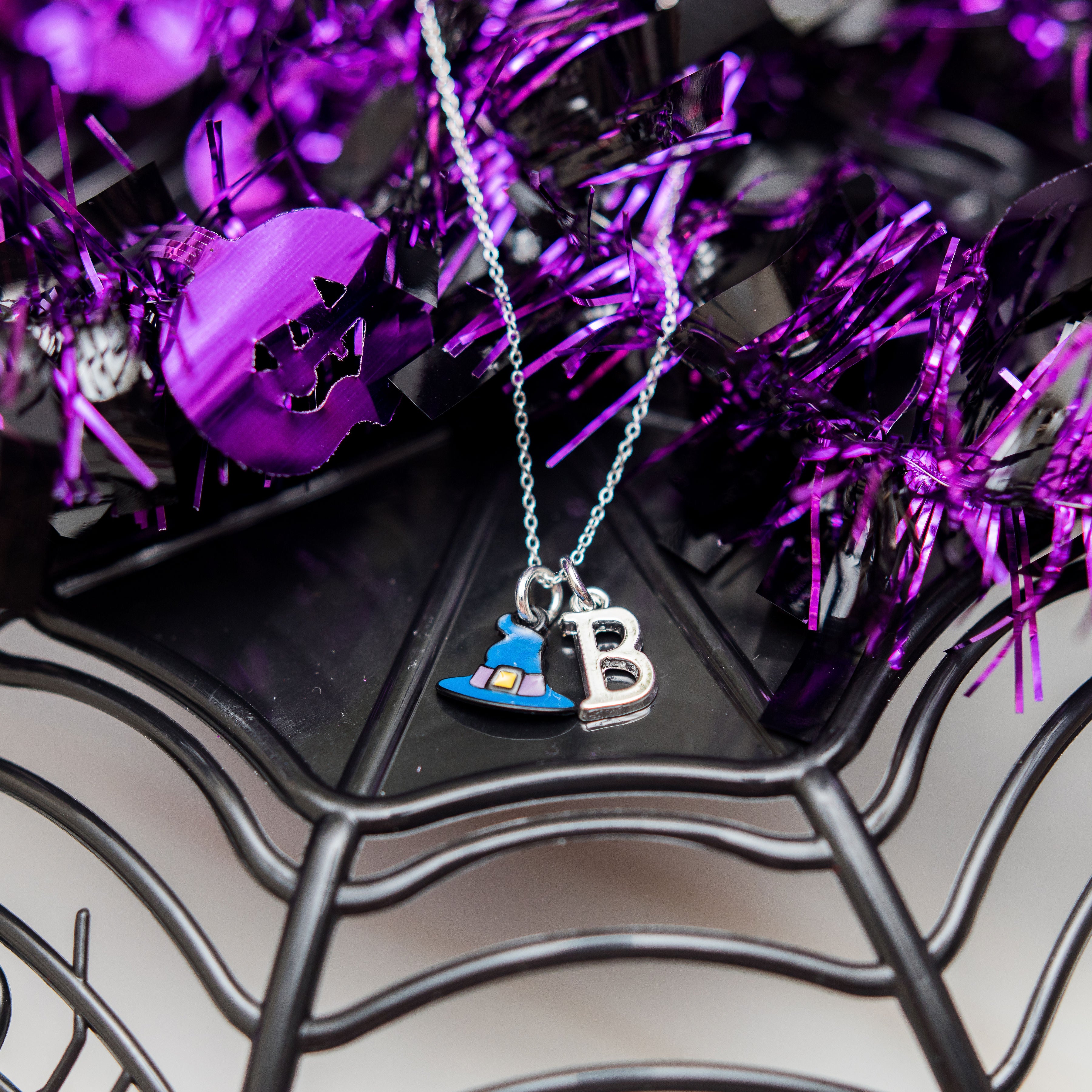 Personalised Enamel Witch Hat Necklace