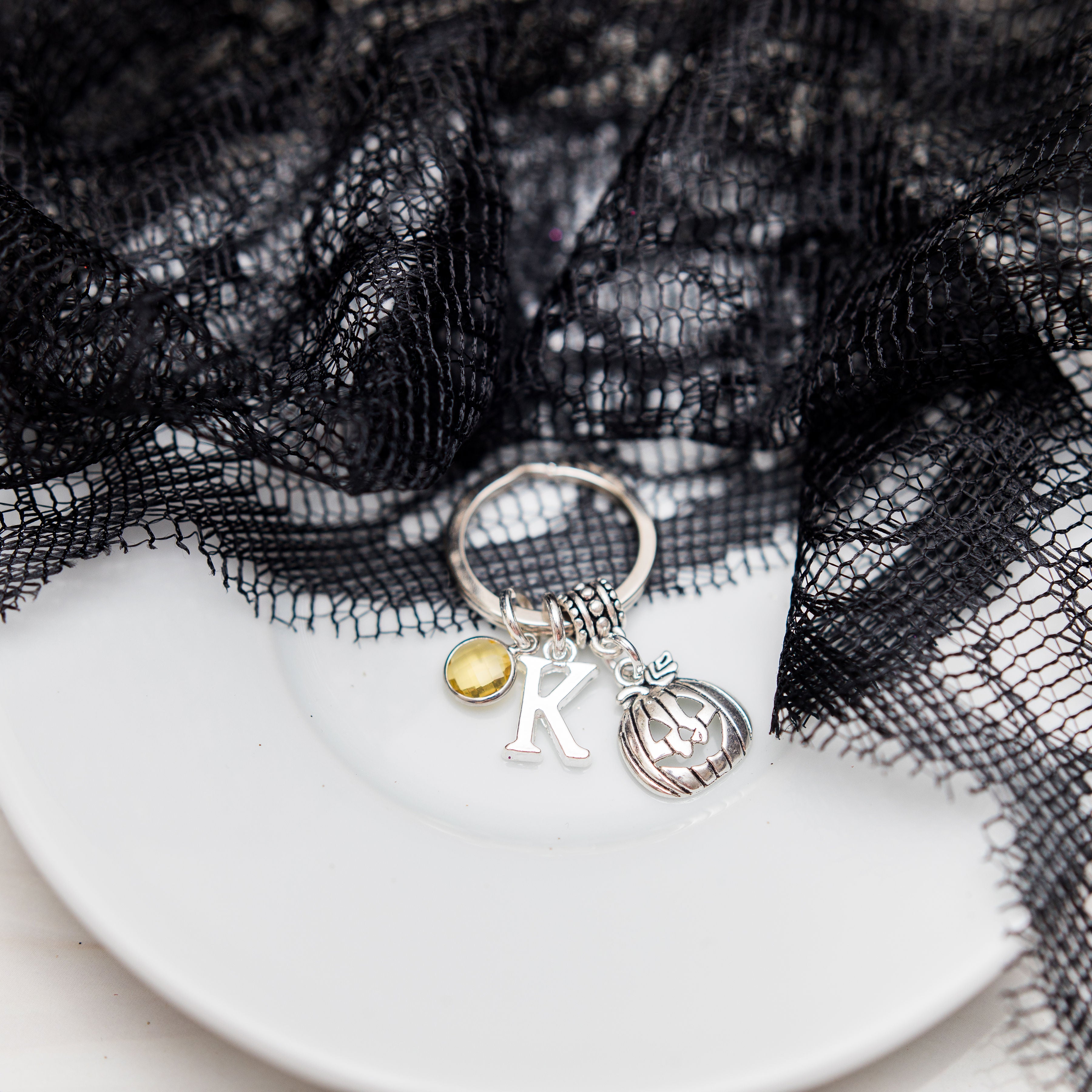 Personalised Pumpkin Keyring