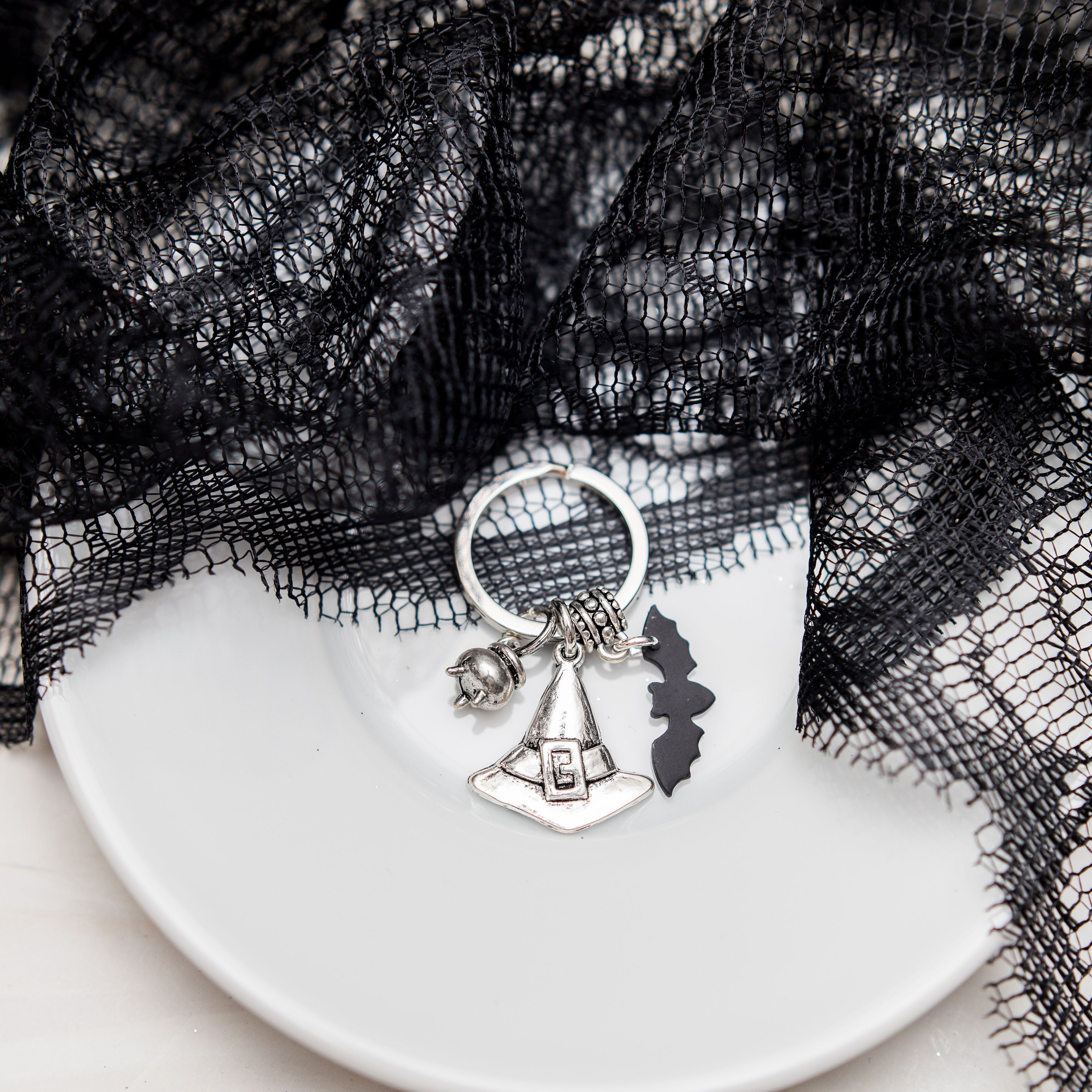 Witch Keyring on Display Card 