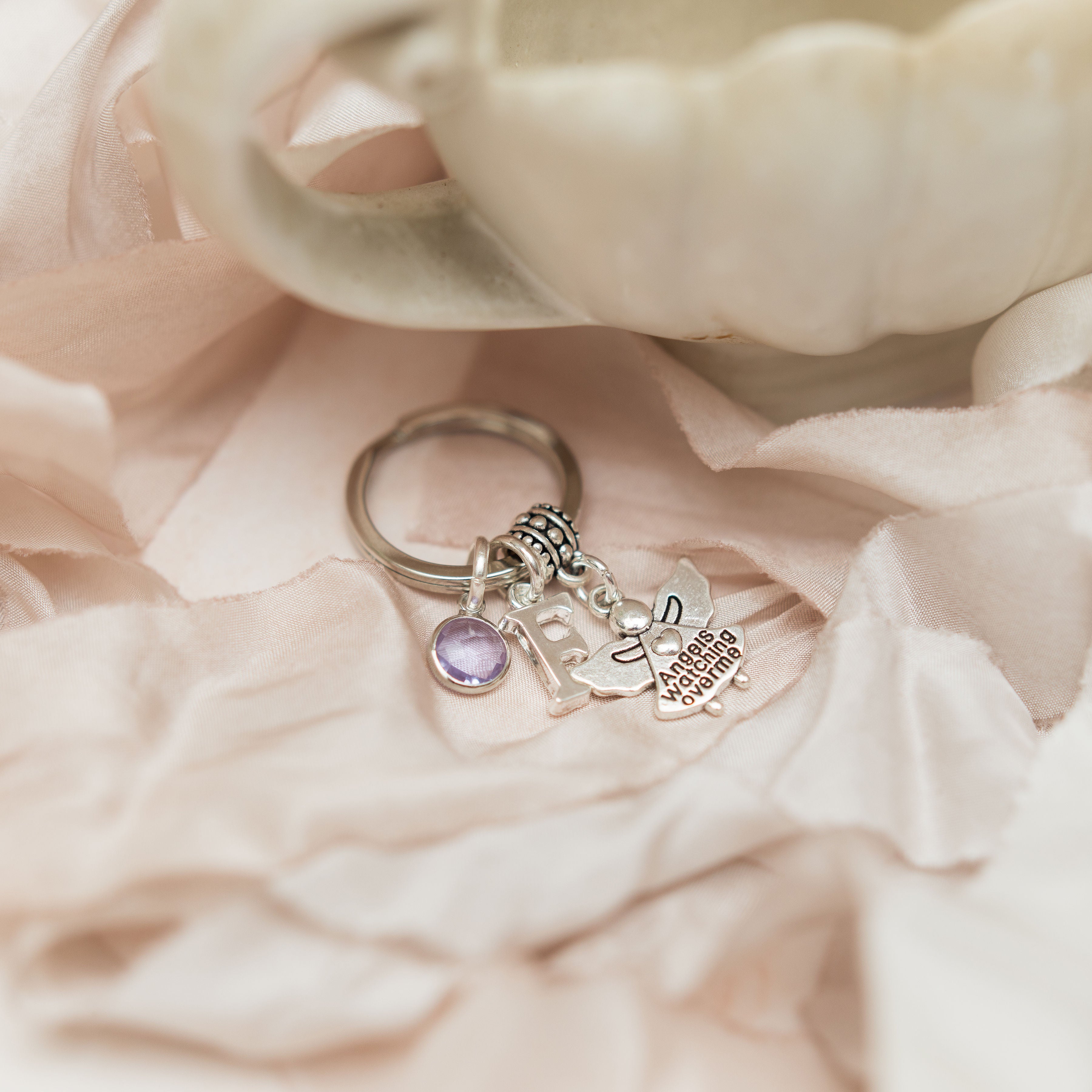 Personalised Guardian Angel Keyring