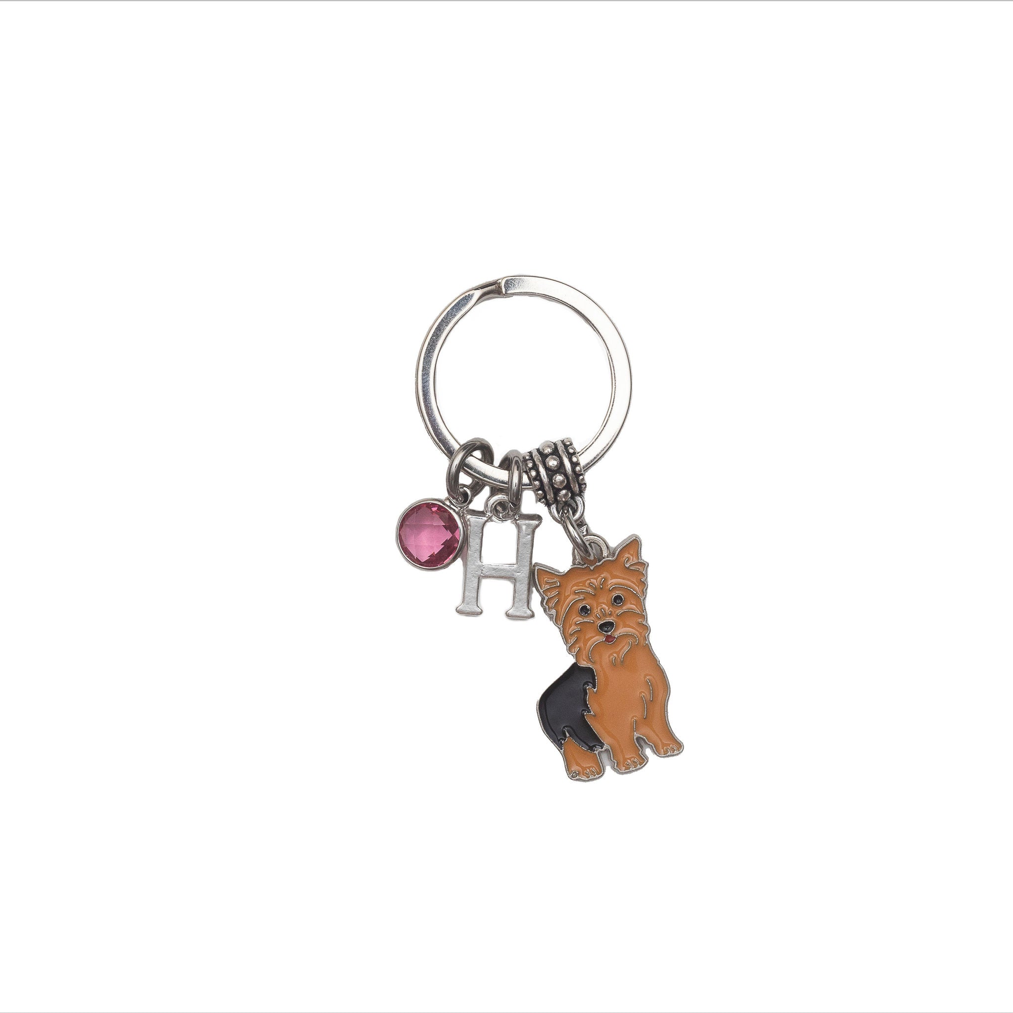 Personalised Yorkshire Terrier Yorkie Keyring