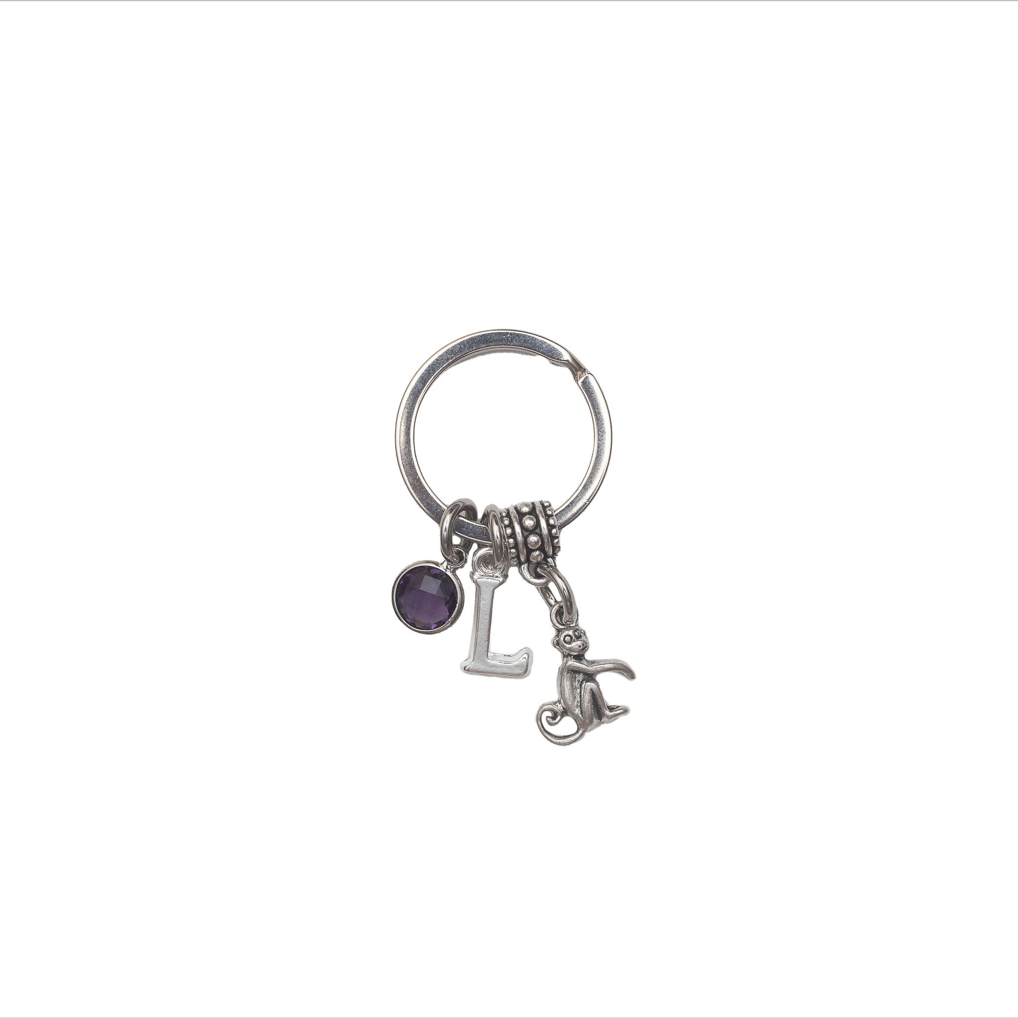 Personalised Monkey Keyring