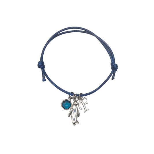 Personalised Penguin Cord Bracelet