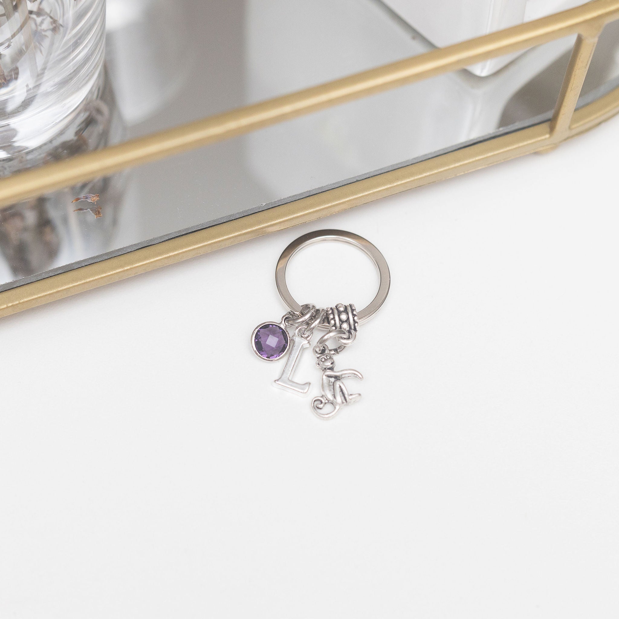 Personalised Monkey Keyring
