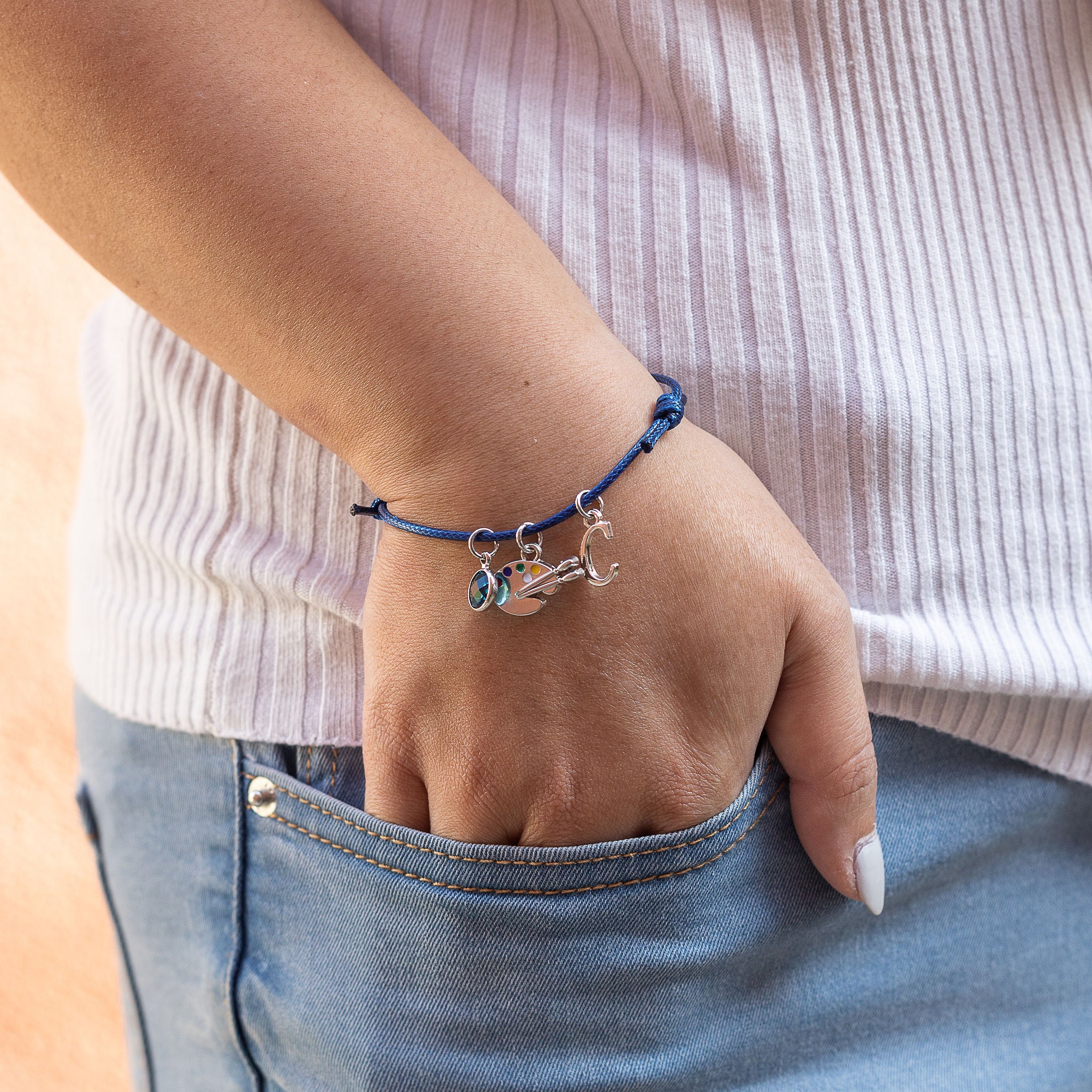 Personalised Paint Cord Bracelet