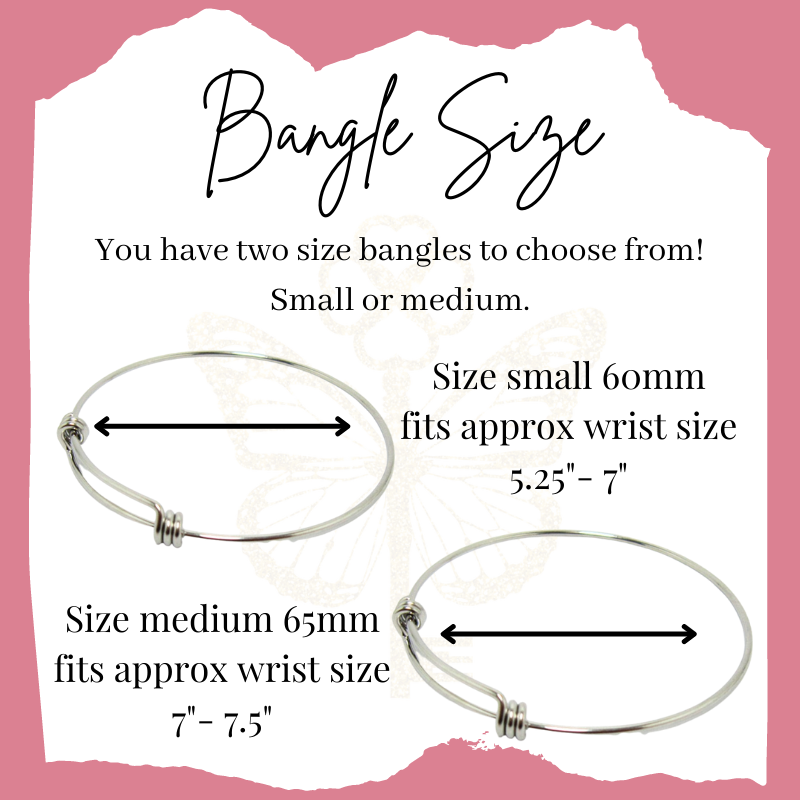 Personalised Snowflake Bangle