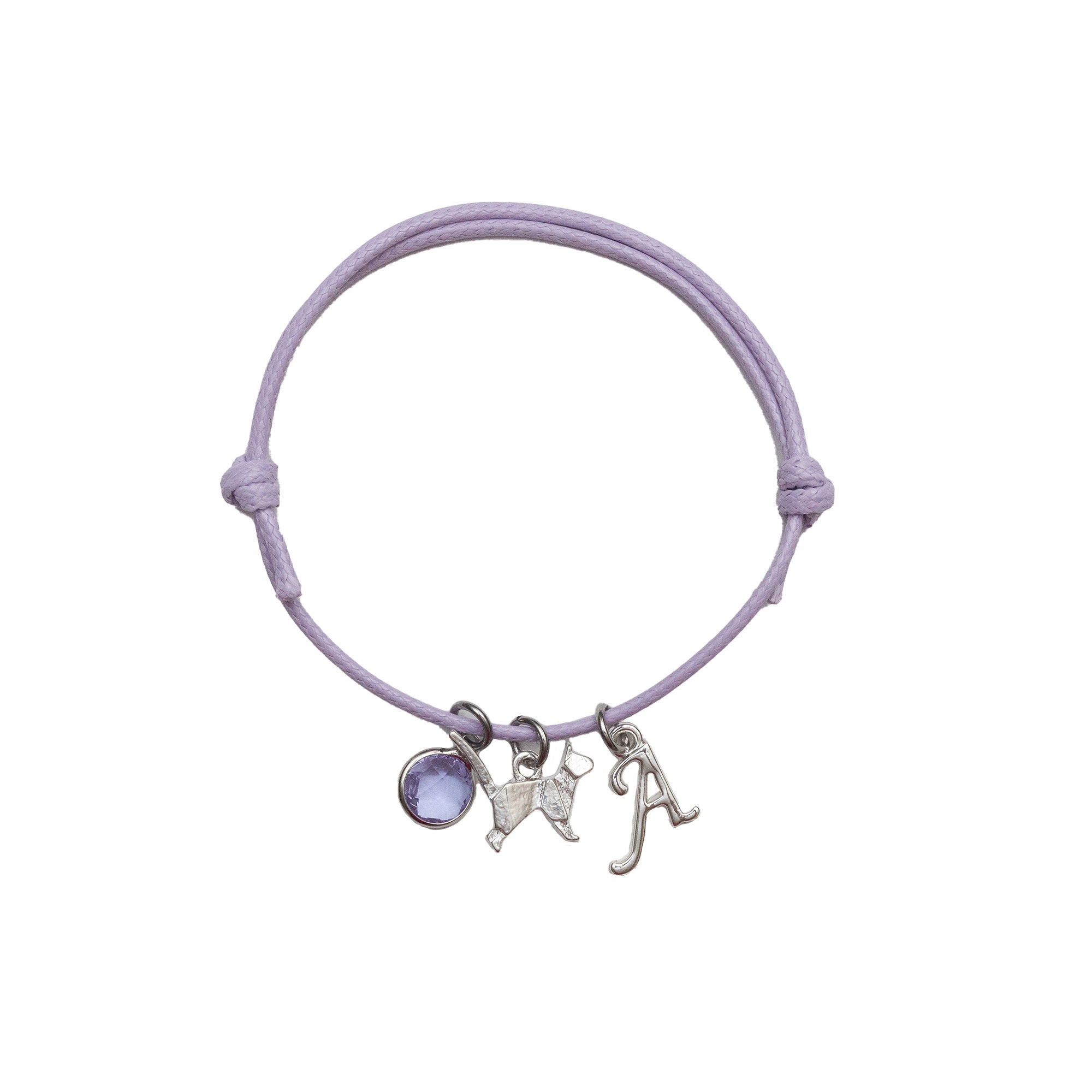 Personalised Origami Cat Cotton Bracelet