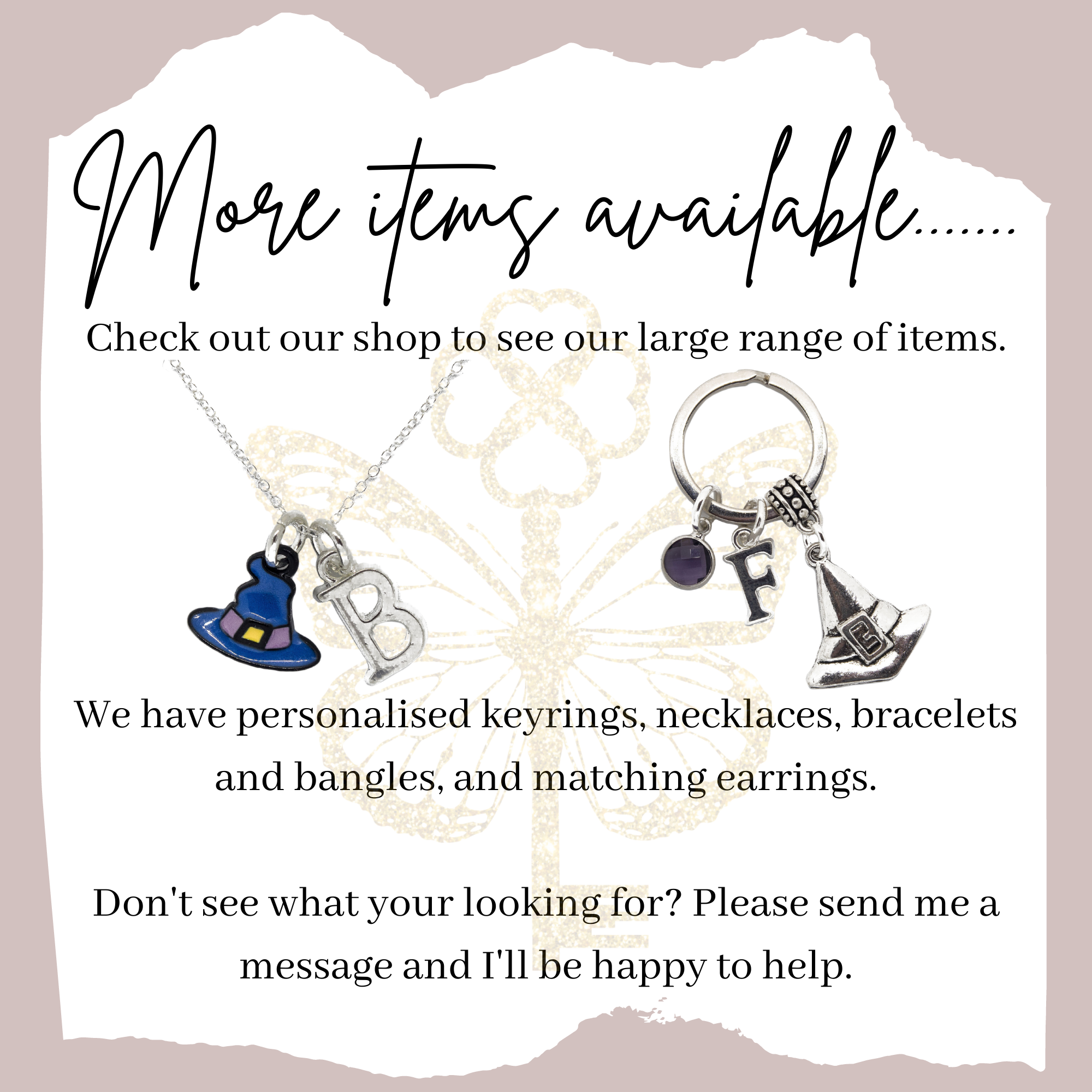 Witch Keyring on Display Card 