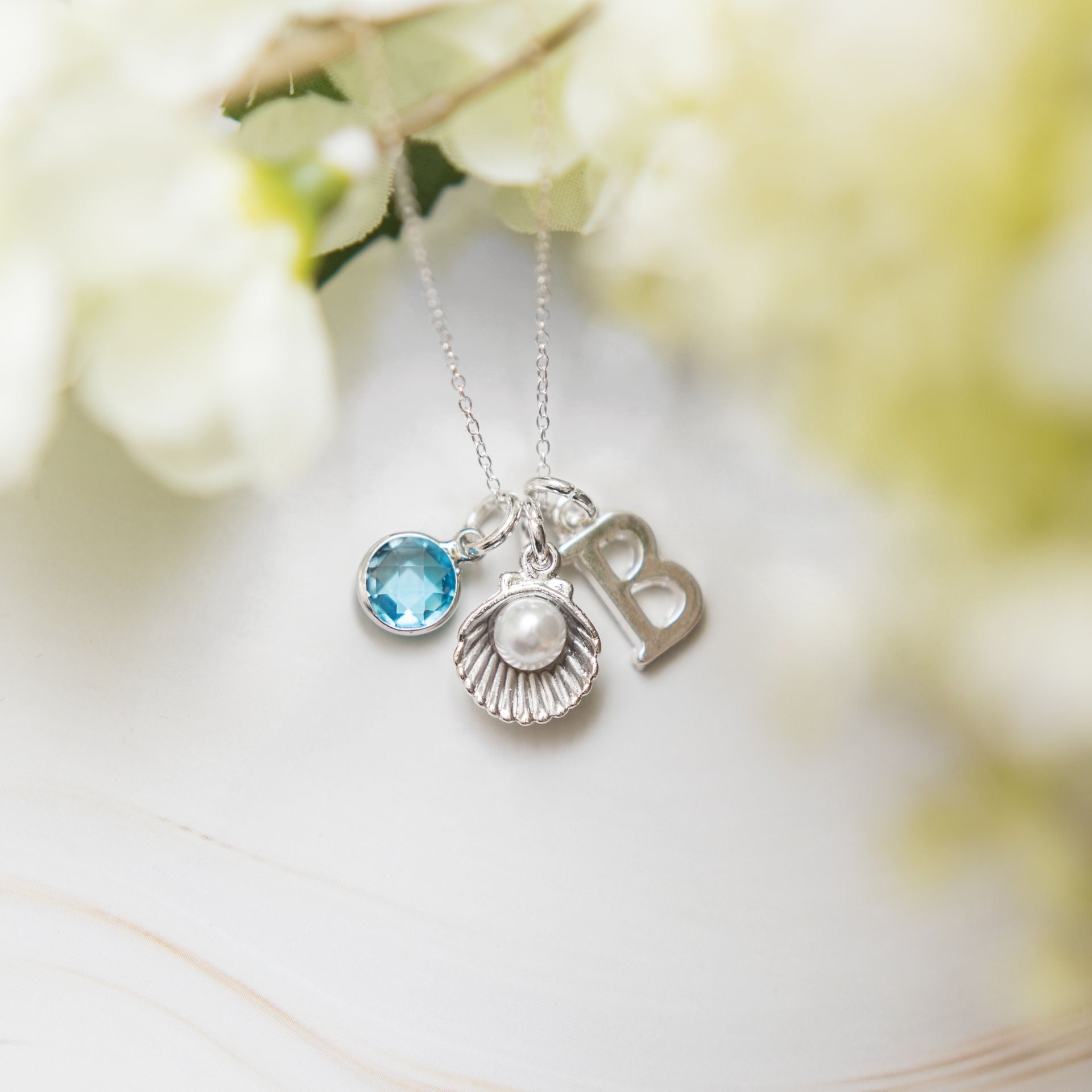 Personalised Pearl Shell Necklace