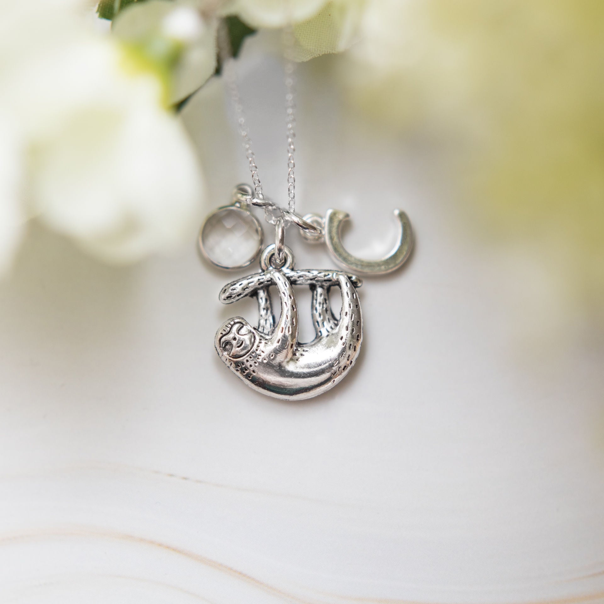 Personalised Sloth Necklace