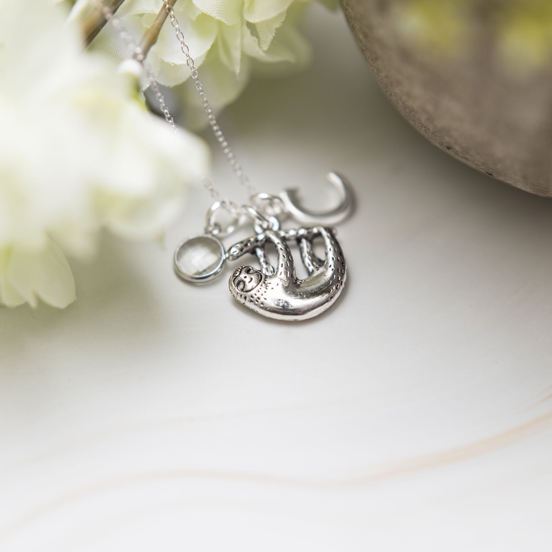 Personalised Sloth Necklace