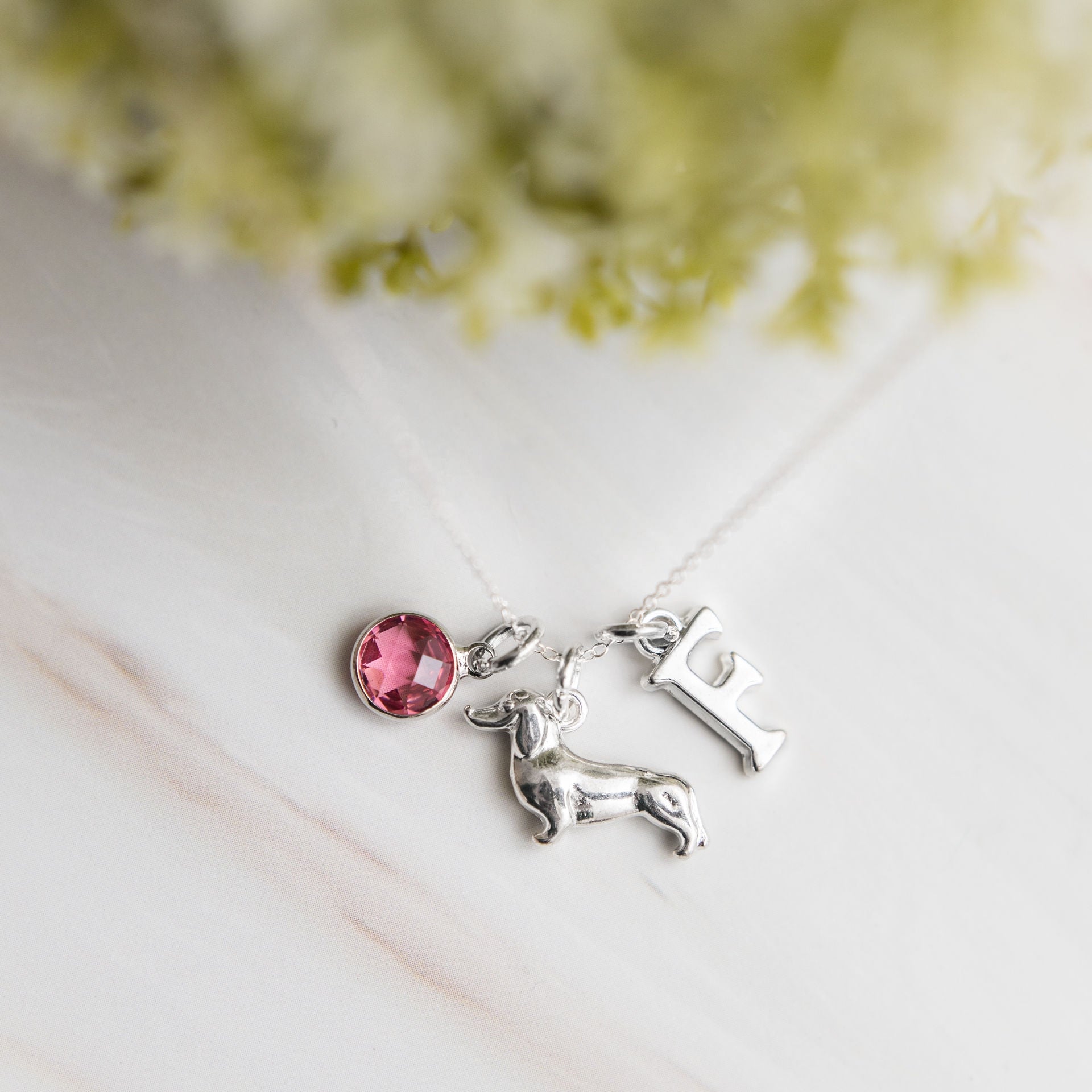Personalised Dachshund Necklace