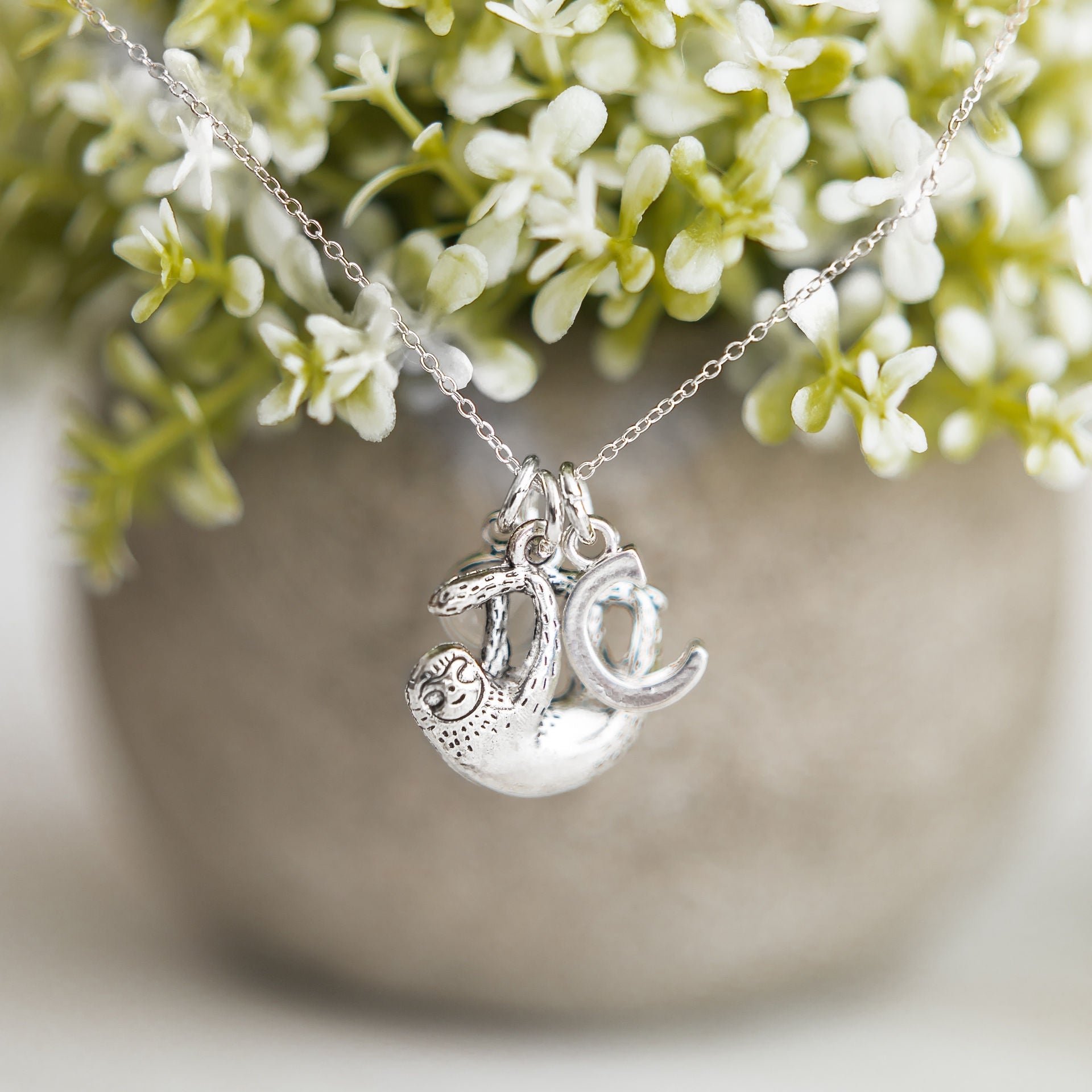 Personalised Sloth Necklace