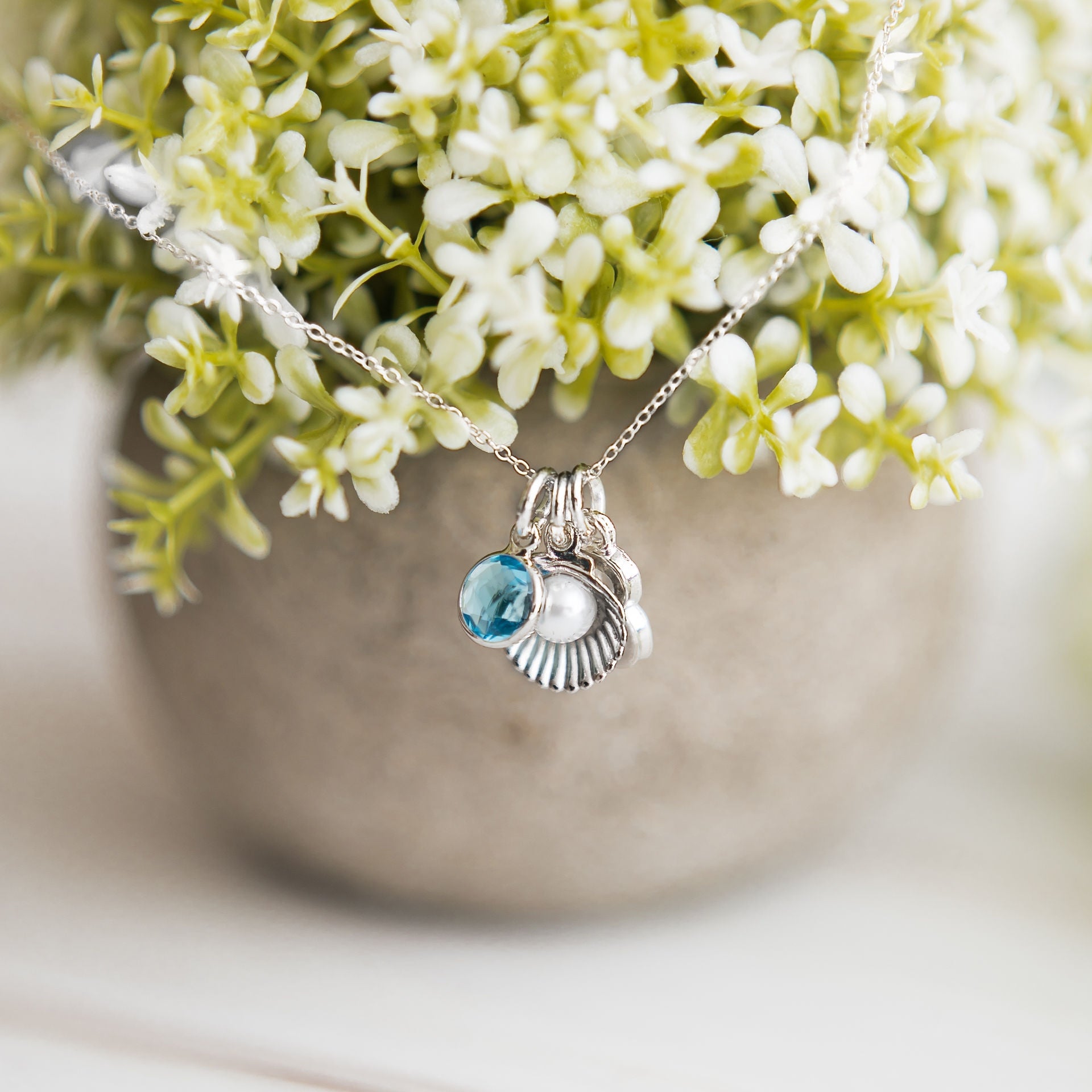 Personalised Pearl Shell Necklace