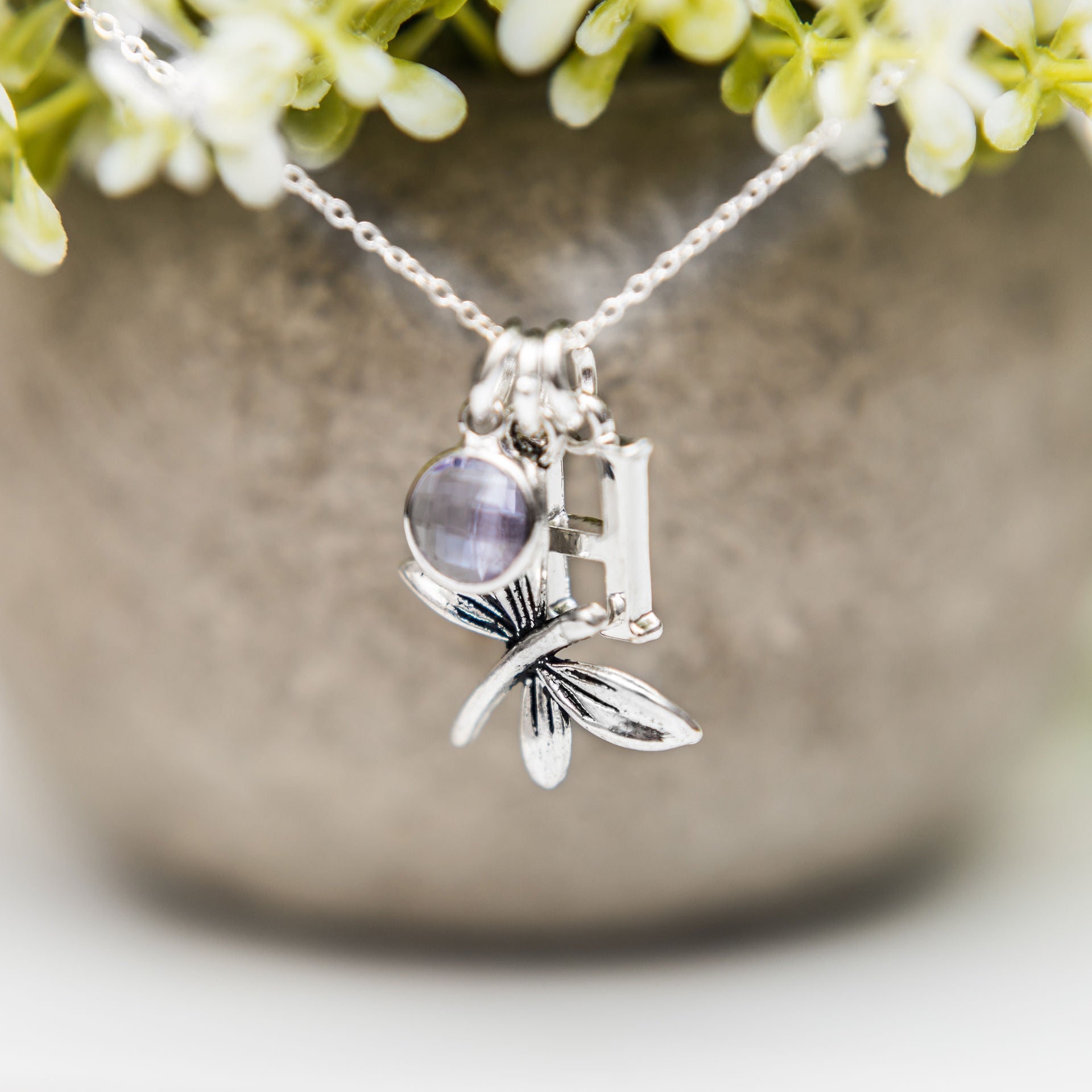 Personalised Dragonfly Necklace