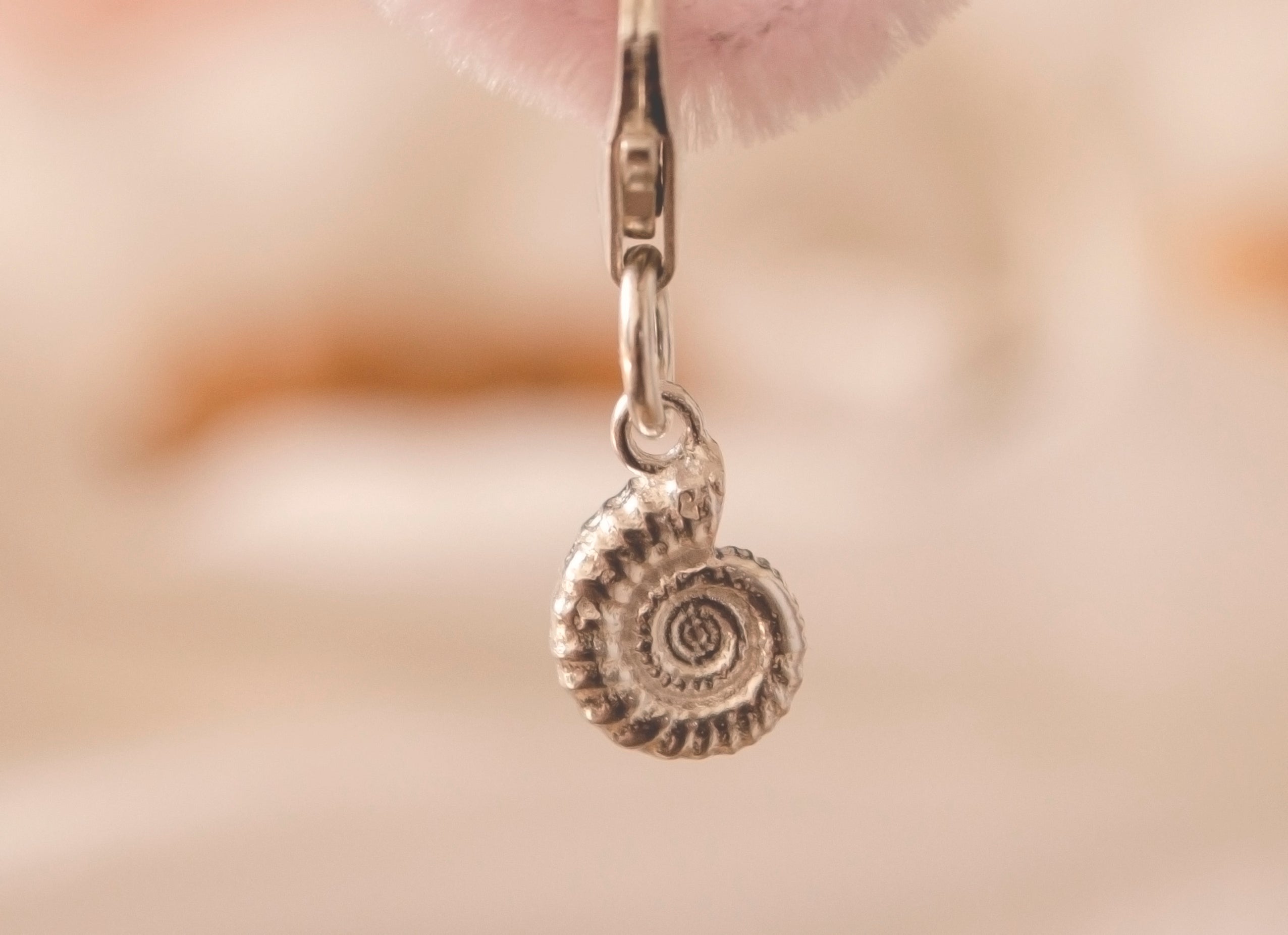 Sterling Silver Ammonite Clip Charm