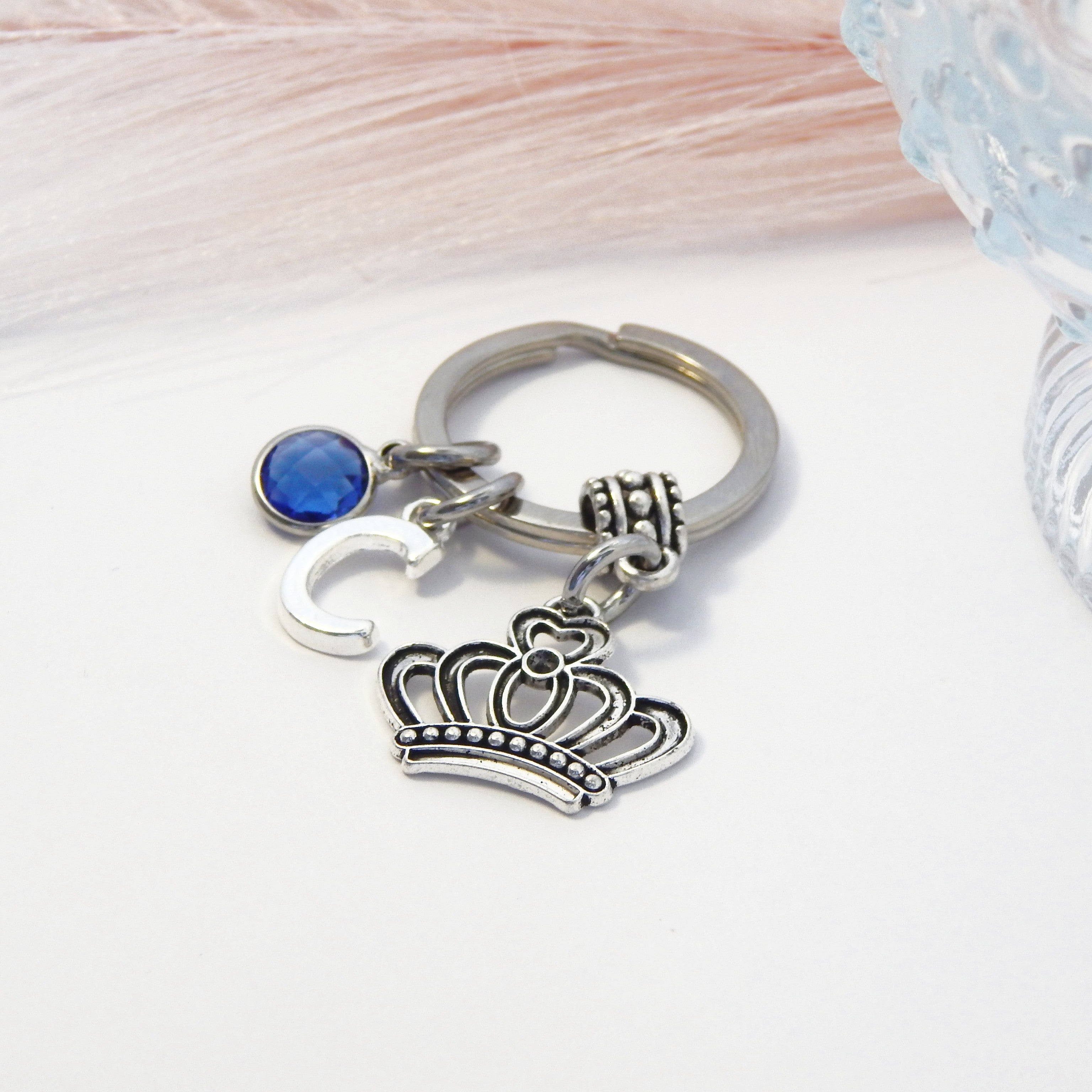 Personalised Crown Keyring