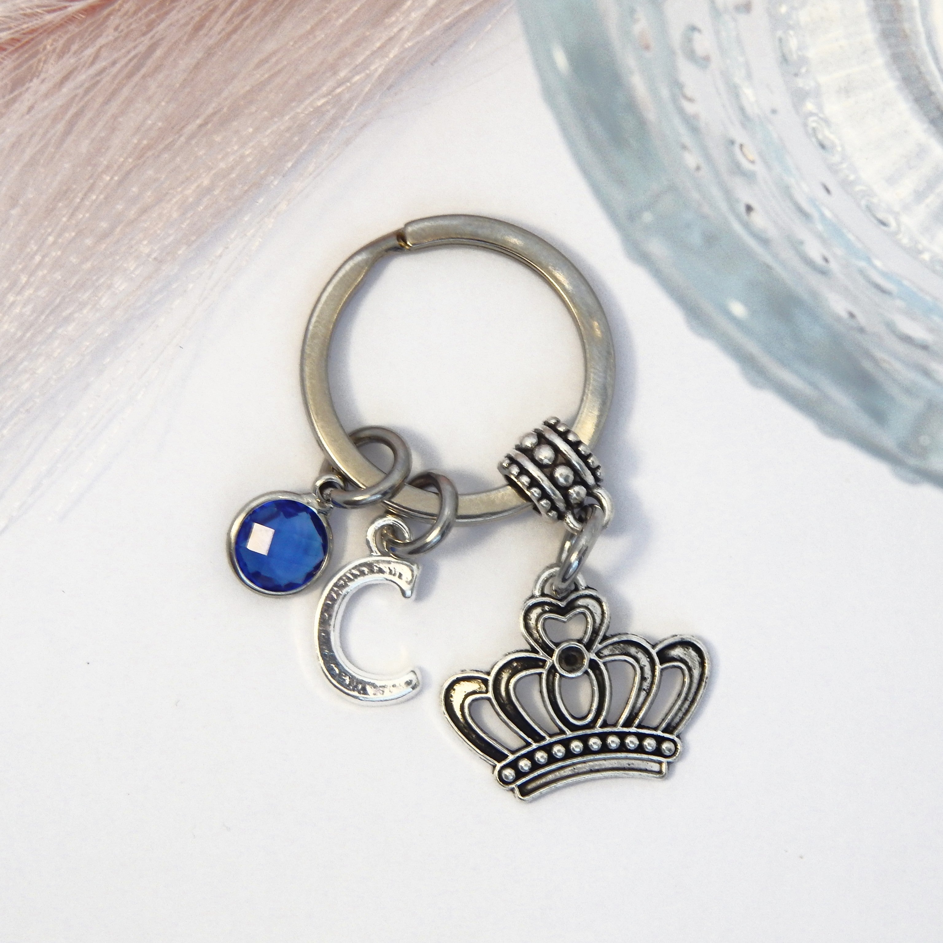 Personalised Crown Keyring