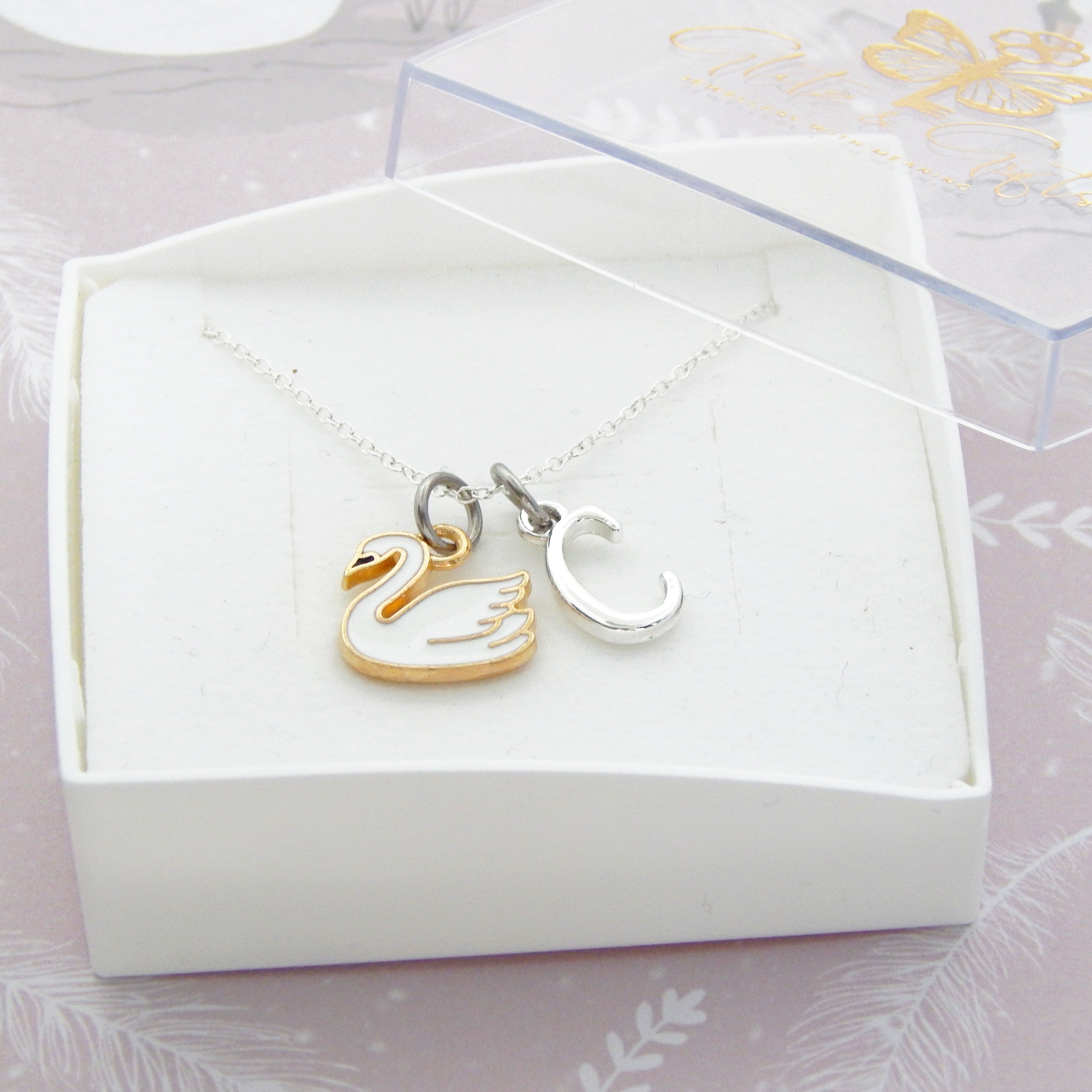 Personalised Swan Necklace