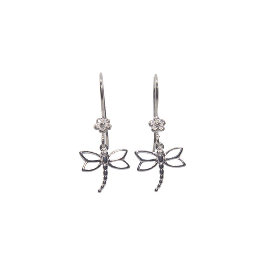 Sterling Silver Dragonfly Earrings