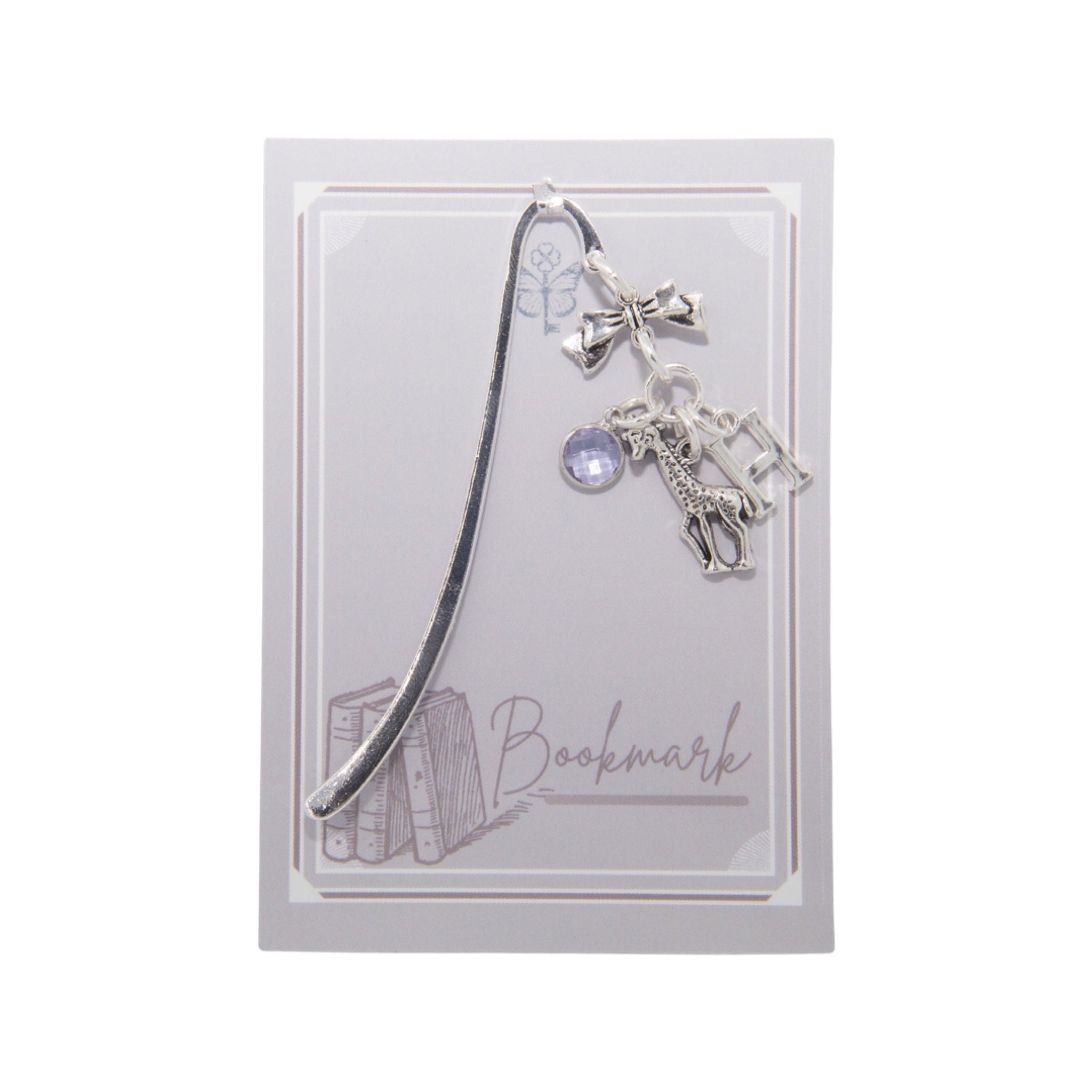 Personalised Giraffe Bookmark